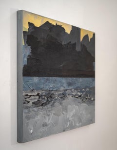 Sin título 2015.21 - Paisaje abstracto en acrílico sobre lienzo, estilo modernista