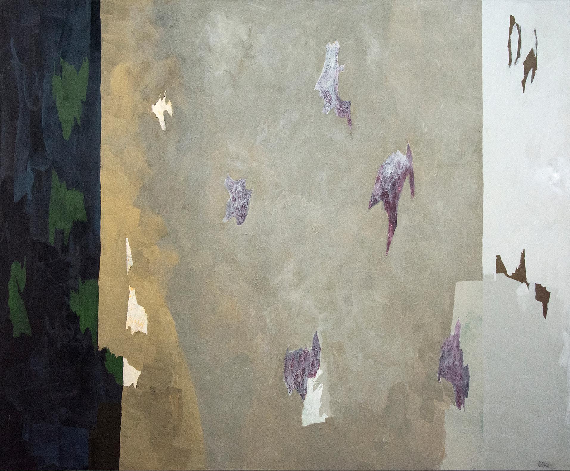 Abstract Painting de Otto Rogers - Movimiento ascendente - grande, audaz, dinámico, modernista, abstracto, acrílico sobre lienzo