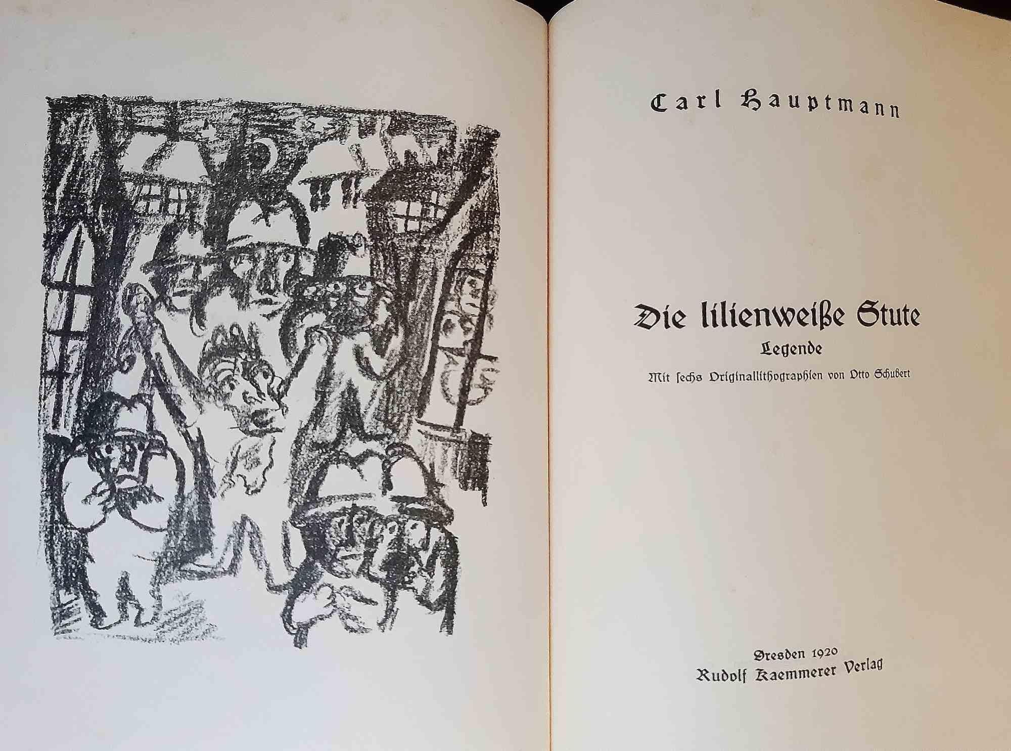Die Lilienweisse Stute – Lithografien von Otto Schubert – 1920 im Angebot 4