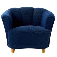 Otto Schulz 1940s Lounge Chair for Boet, Scandinavian Midcentury