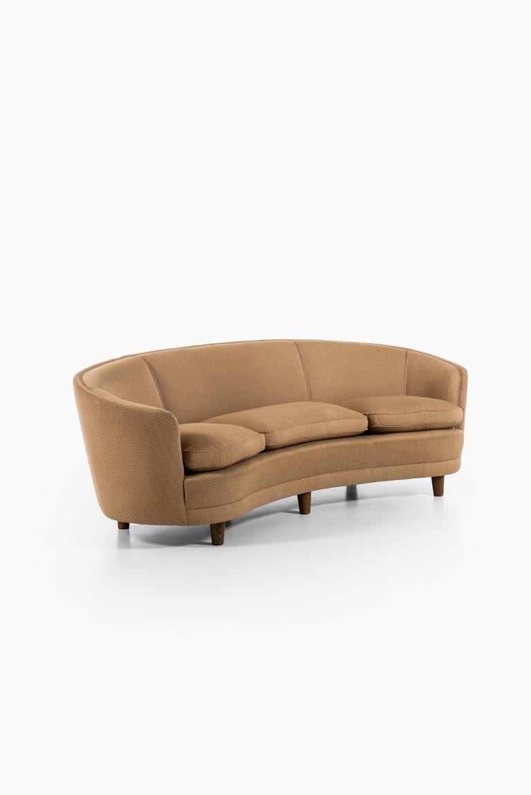 Otto Schulz Big Curved Sofa Produced by Boet in Sweden For Sale at 1stDibs