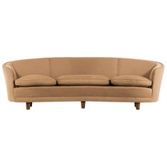 Otto Schulz Big Curved Sofa Produced by Boet in Sweden