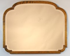 Otto Schulz Birch Mirror, Swedish Modern, 1930s.