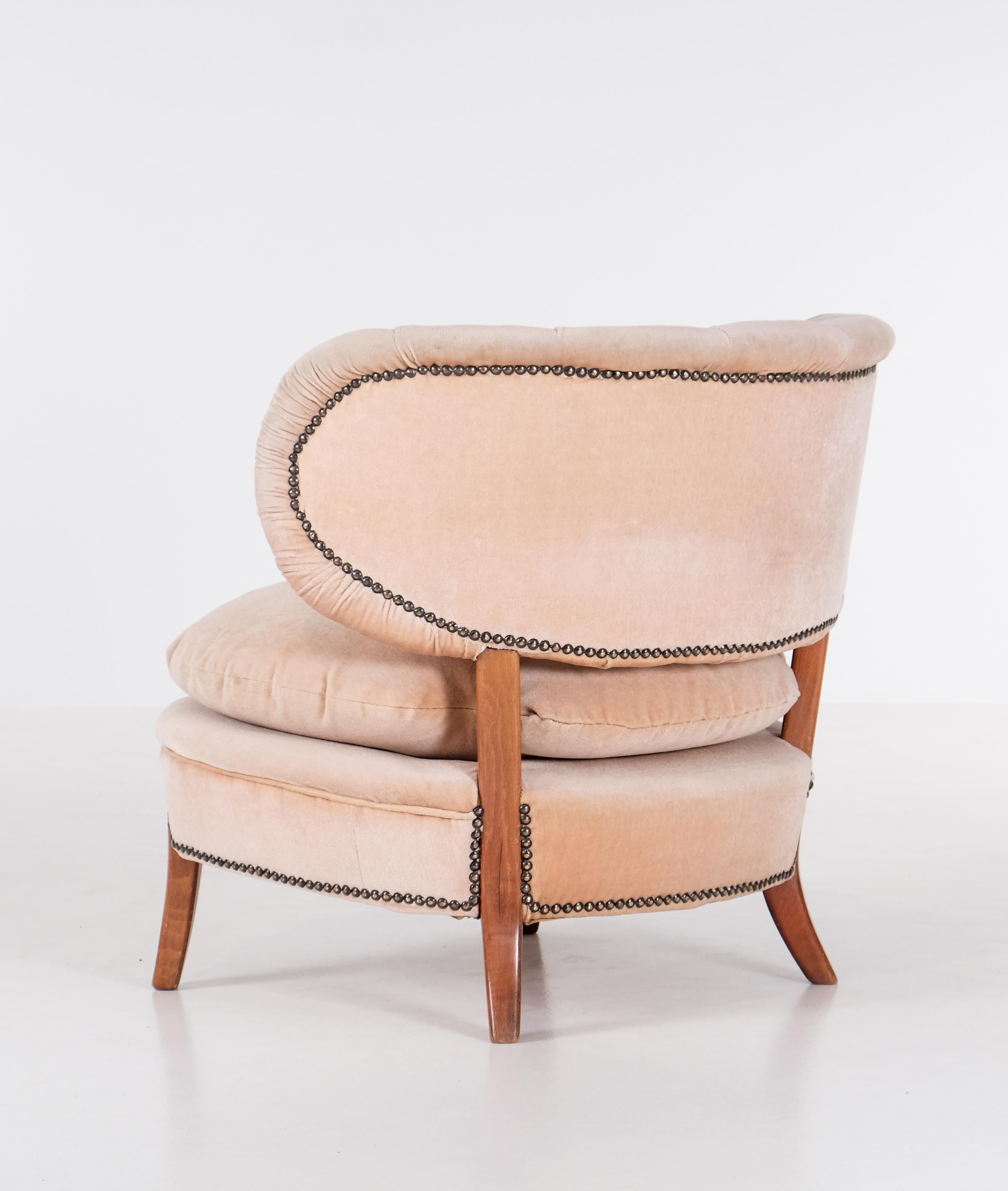 Scandinavian Modern Otto Schulz chair, Sweden, 1940s For Sale