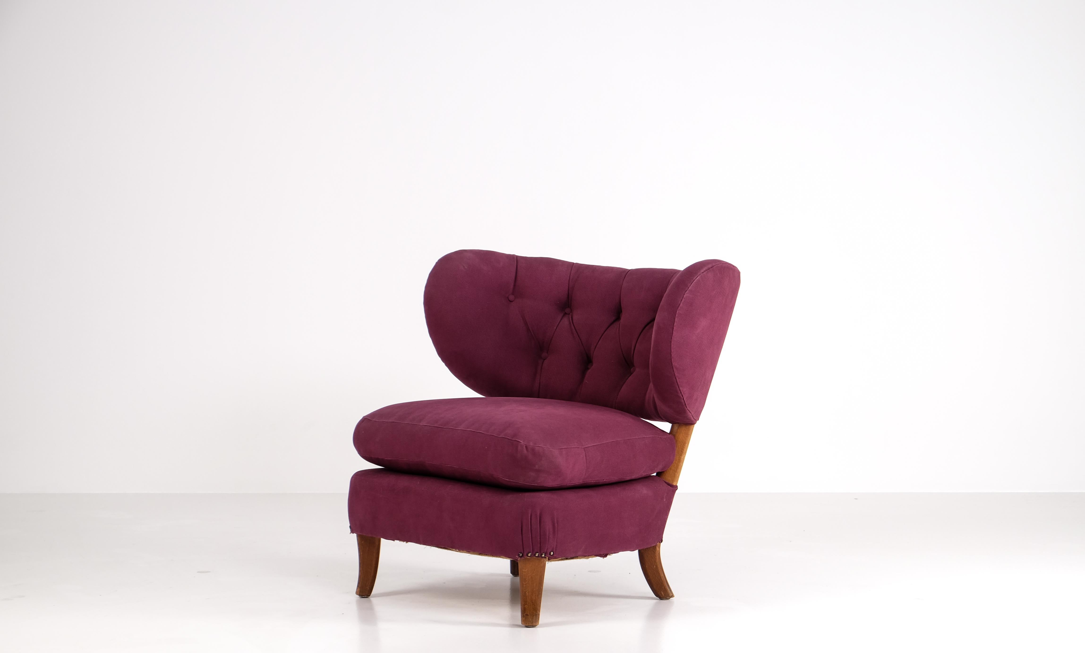 Chaise Otto Schulz, Suède, années 1940 en vente 2