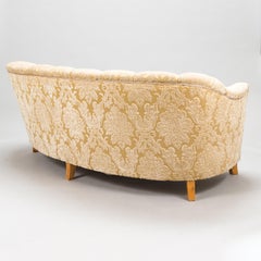 Otto Schulz Curved Swedish Sofa, circa 1940