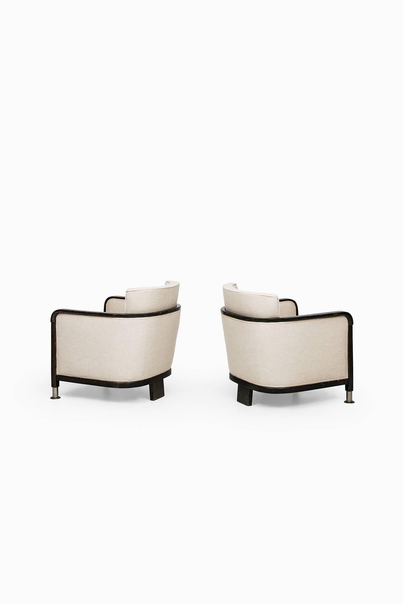 Swedish Otto Schulz Easy Chairs by Boet in Sweden