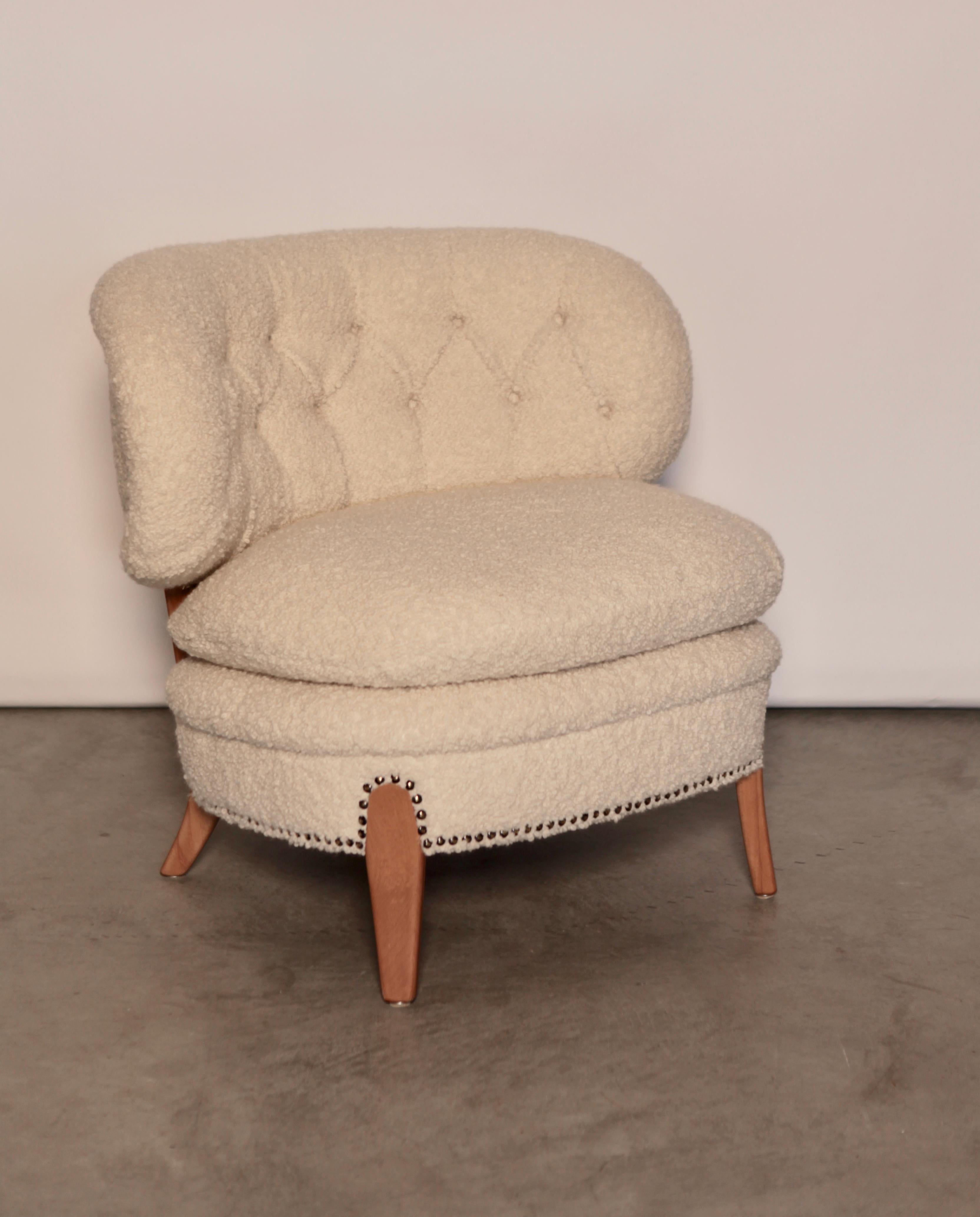 Otto Schulz Easy Chair, Sweden, Produced by Boet, 1940s In Excellent Condition For Sale In Berlin, DE