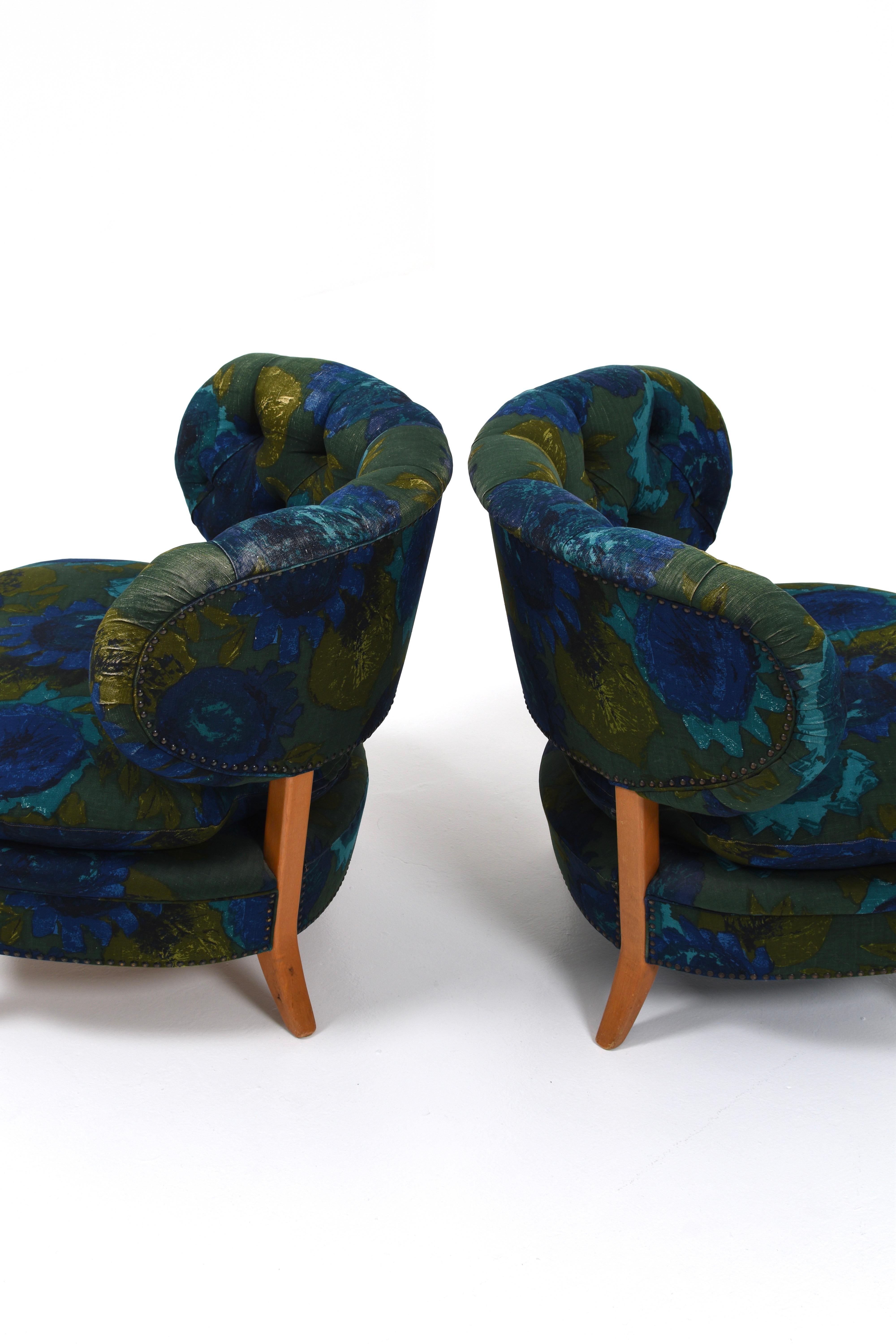 Otto Schulz Easy Chairs, Modell Schulz, hergestellt von Boet in Schweden (Skandinavische Moderne) im Angebot