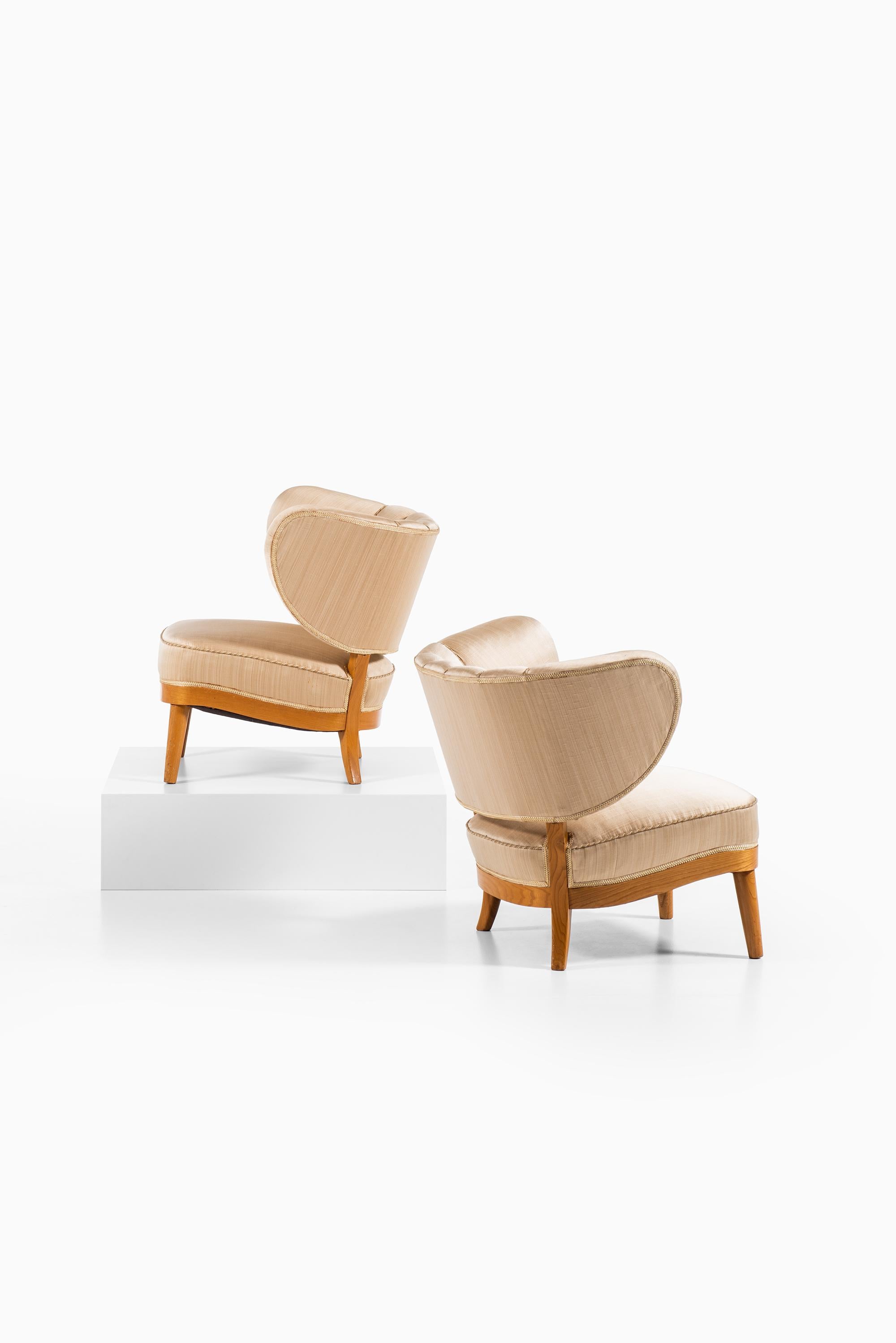 Otto Schulz Easy Chairs Produziert von Boet in Schweden (Skandinavische Moderne)