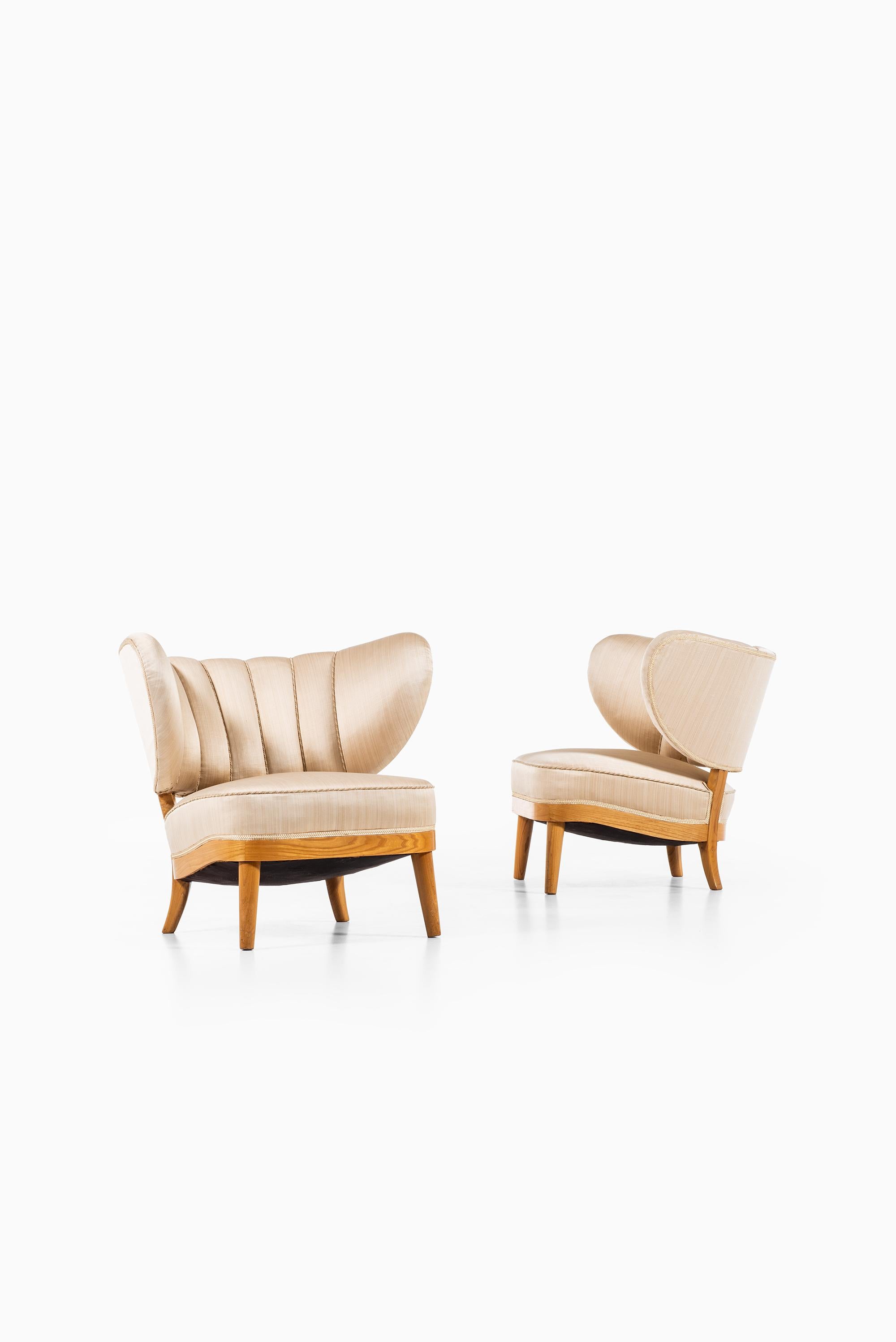 Otto Schulz Easy Chairs Produced by Boet in Sweden 1