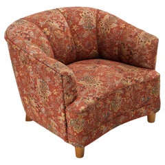 Otto Schulz per Boet Lounge Chair Tappezzeria floreale