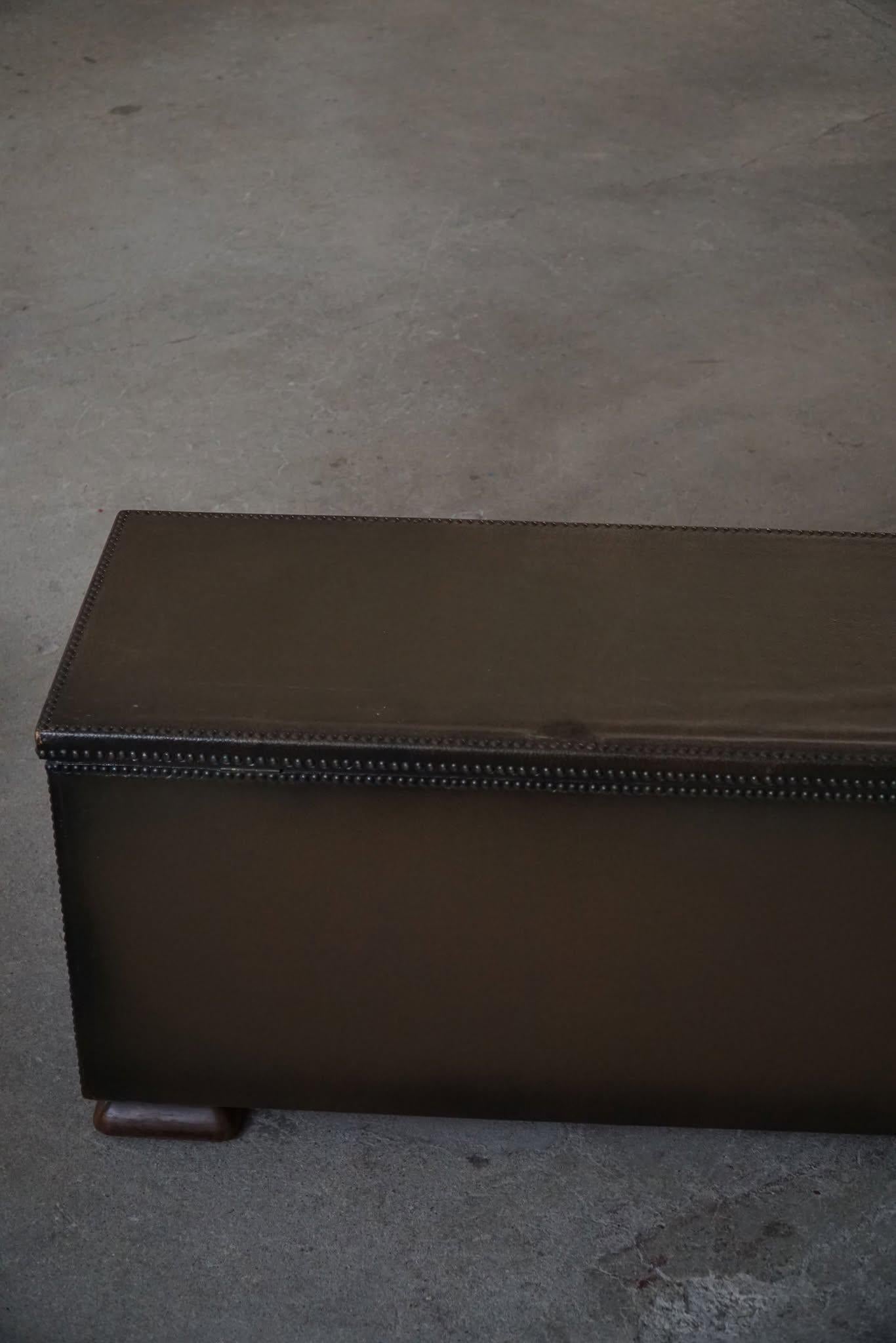 Otto Schulz for BOET, Rare Art Deco Chest/Bench made in 1944, Swedish Modern 8