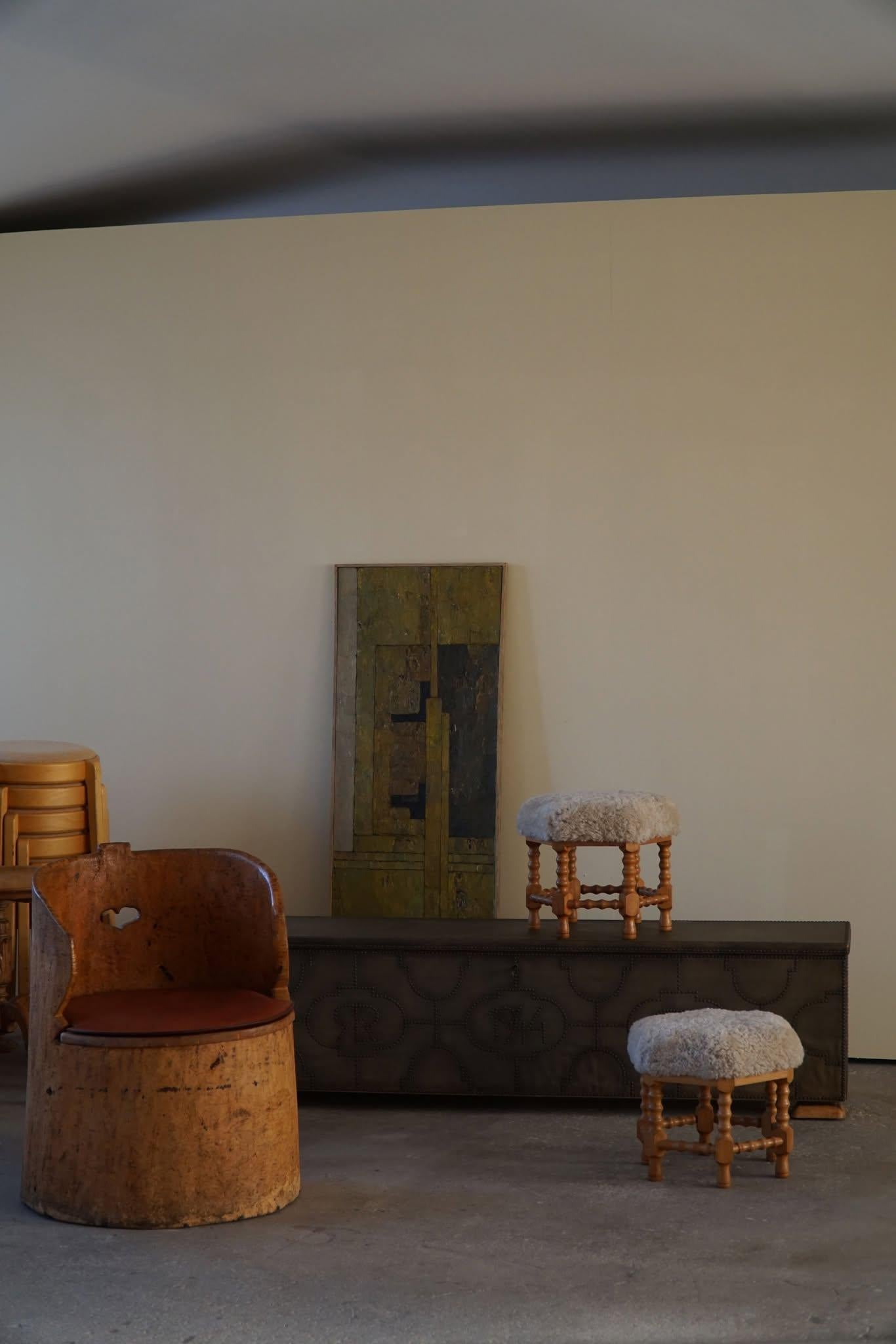 Otto Schulz for BOET, Rare Art Deco Chest/Bench made in 1944, Swedish Modern 10