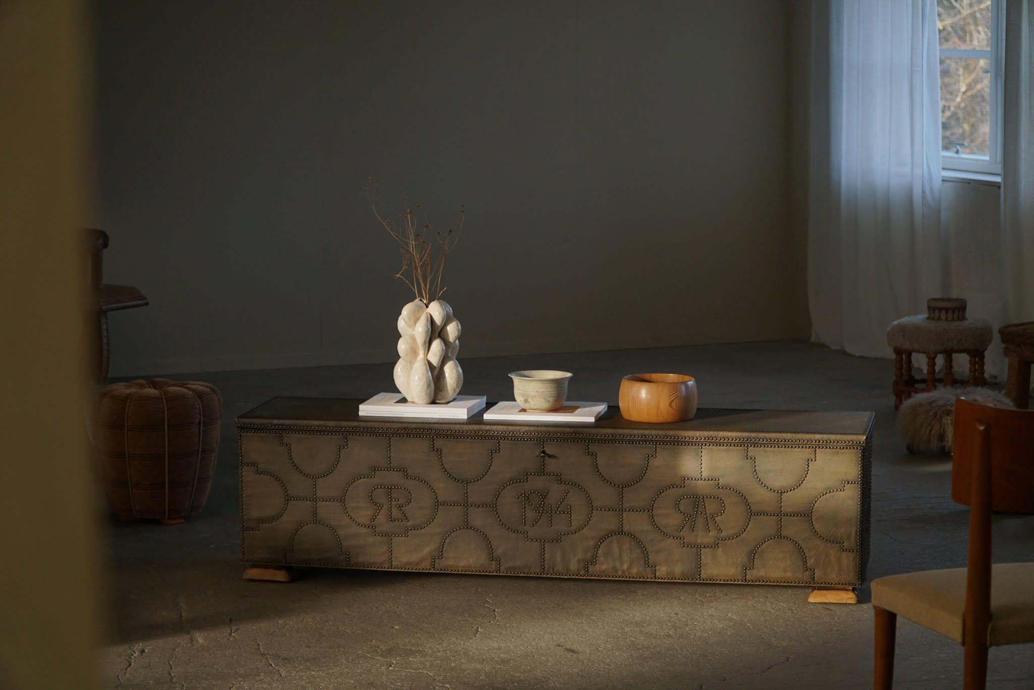 20th Century Otto Schulz for BOET, Rare Art Deco Chest/Bench made in 1944, Swedish Modern