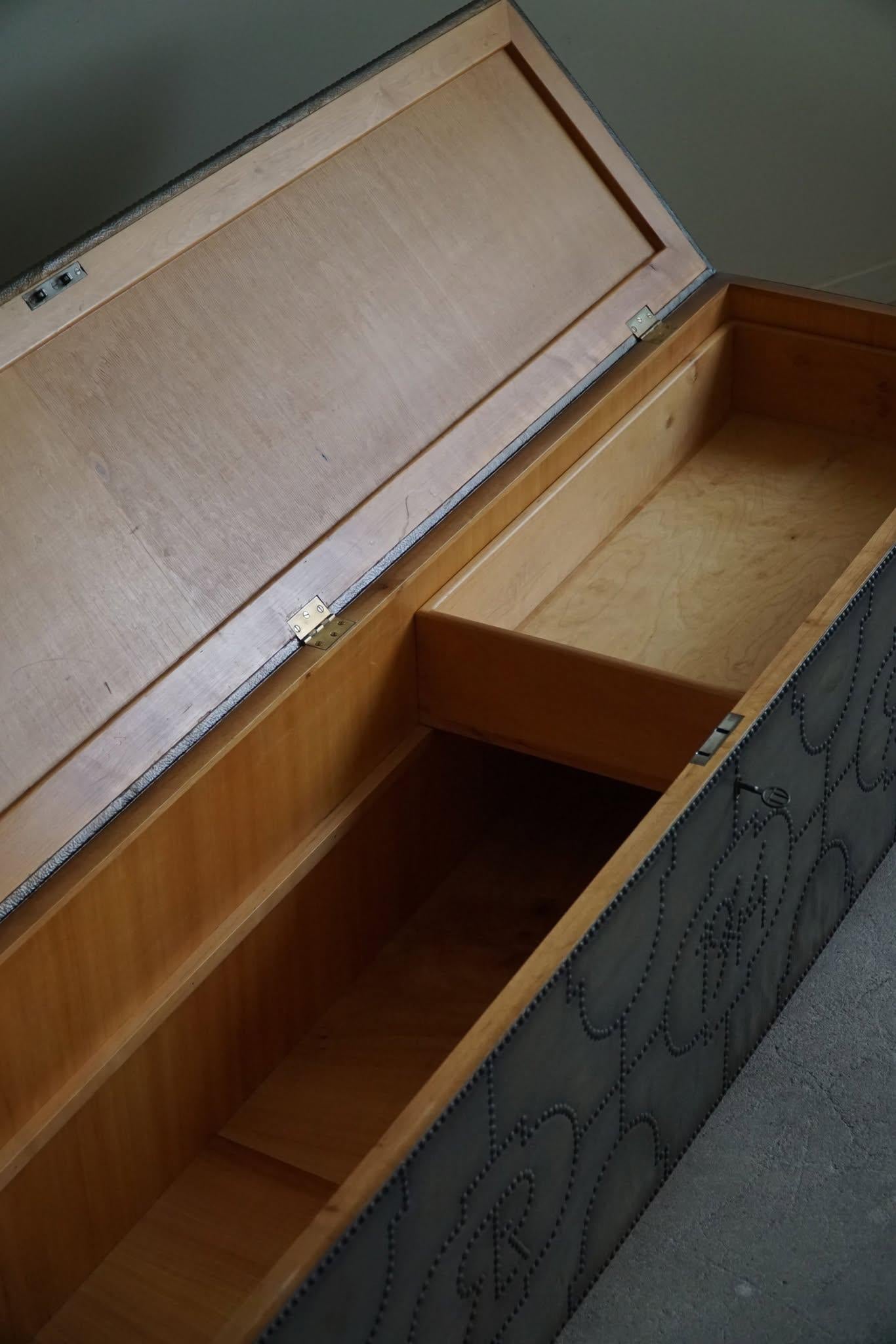 Otto Schulz for BOET, Rare Art Deco Chest/Bench made in 1944, Swedish Modern 2
