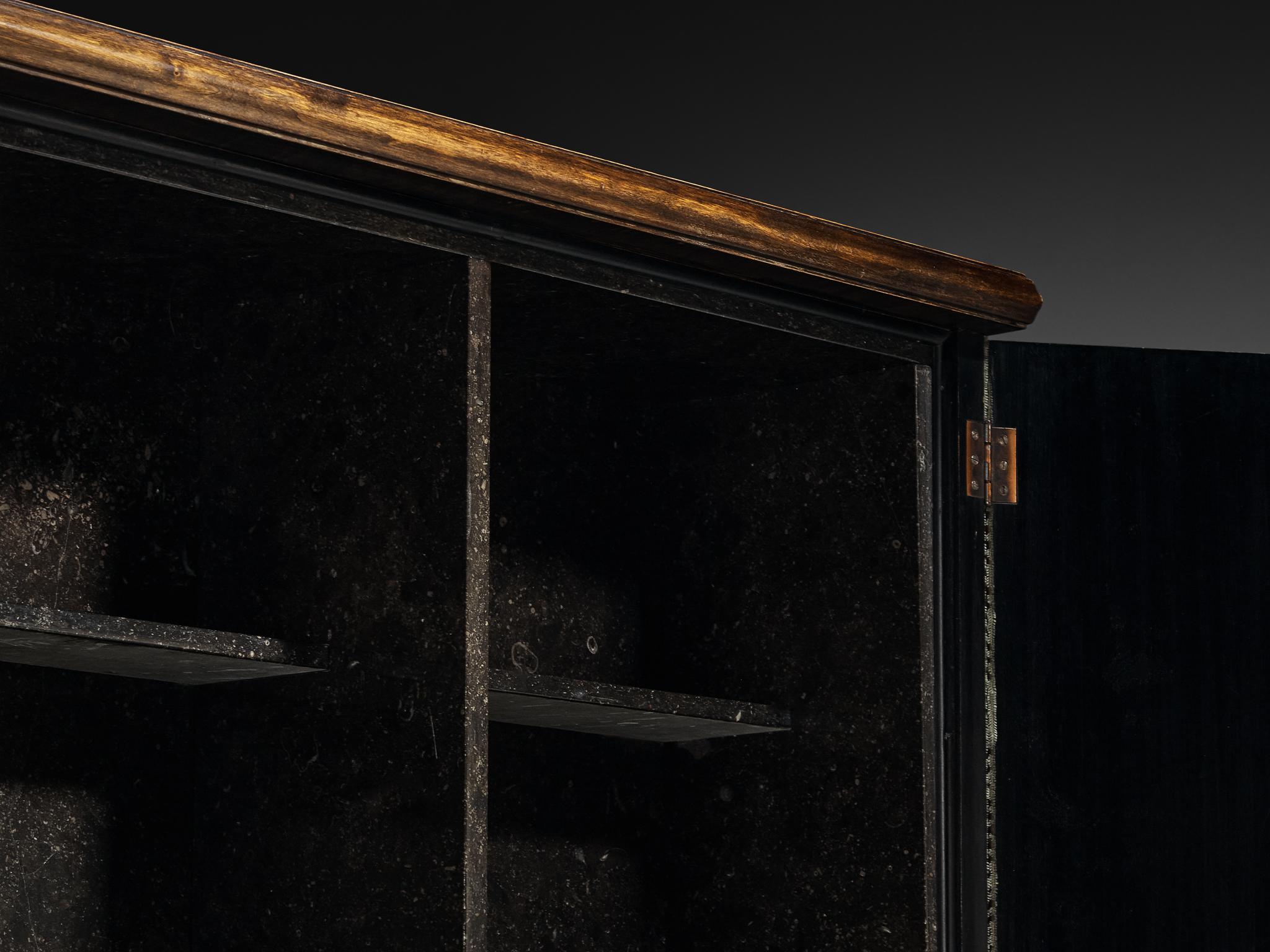 Otto Schulz per Boet Armadio raro in velluto di Sage, betulla e chiodi d'ottone in vendita 7