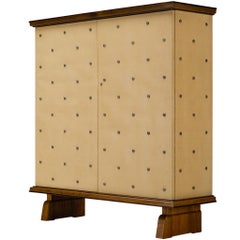 Otto Schulz for Boet Rare Cabinet with Brass Nails