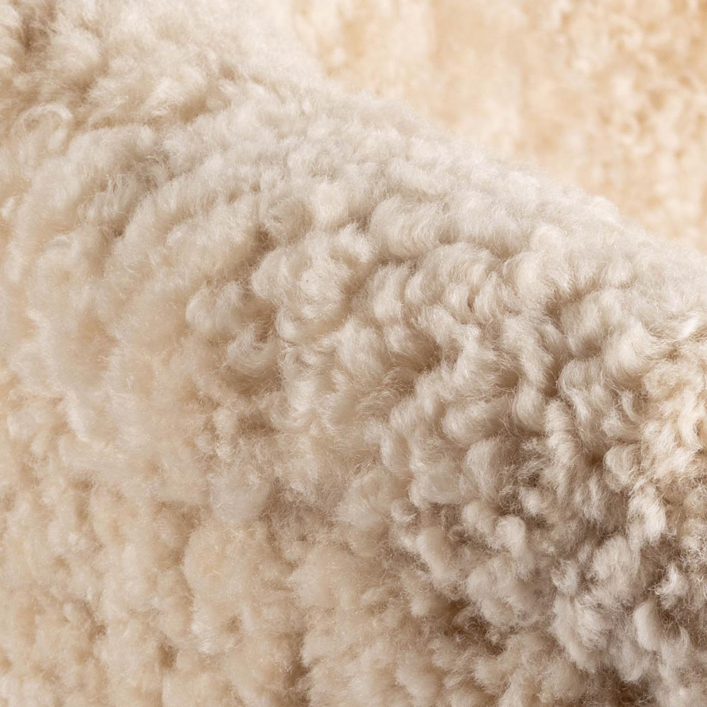 Cuir de mouton Otto Schulz pour Jio Möbler Fauteuil 'Schulz' en peau de mouton légère, années 1940 en vente