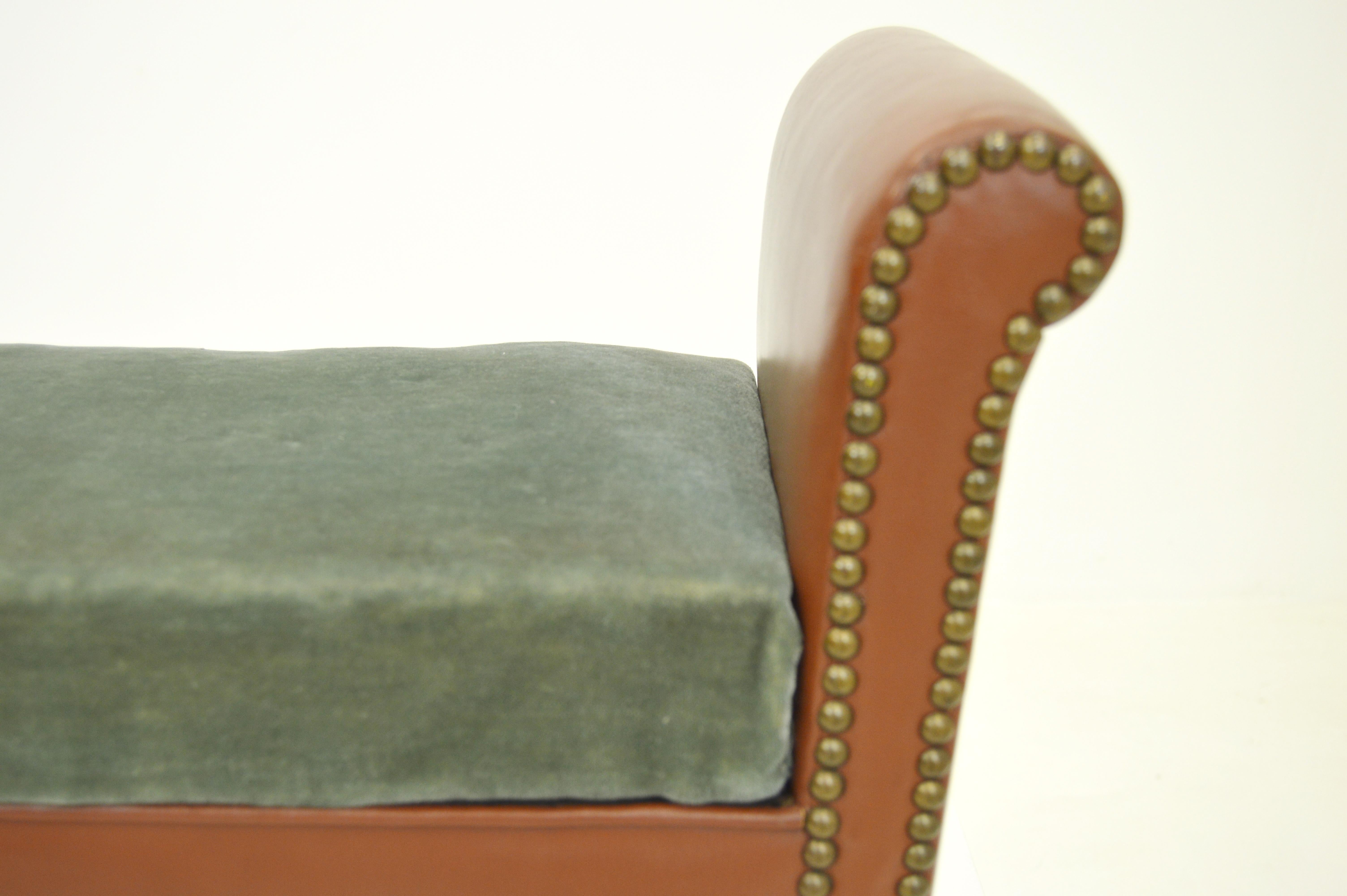 Mid-20th Century Otto Schulz Leather Stool by Boet For Sale