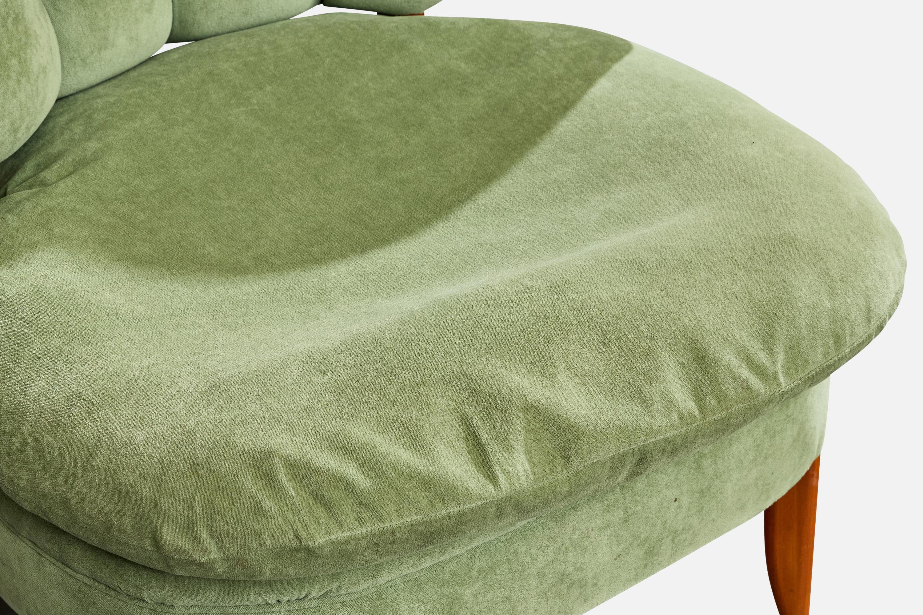 Otto Schulz, Sedia da salotto, Wood, Fabrice, Svezia, anni '40 in vendita 2