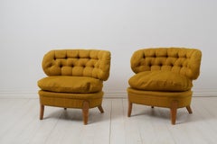 Sedie da salotto Otto Schulz, coppia di sedie scandinave moderne originali Schulz