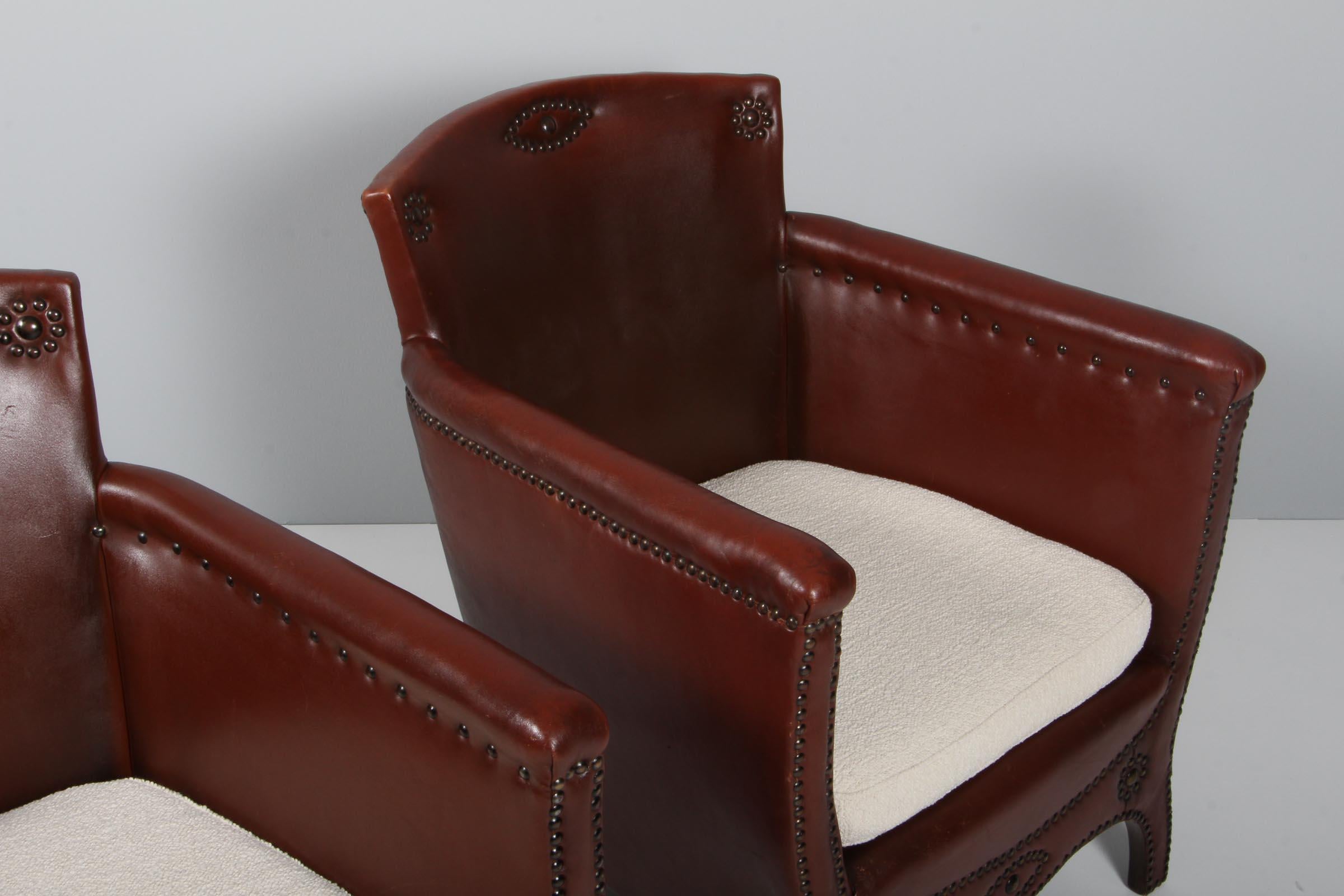 Mid-20th Century Otto Schulz, Pair of Lounge Chairs
