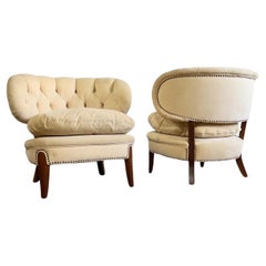Otto Schulz Scandinavian Modern Lounge Chairs - a pair