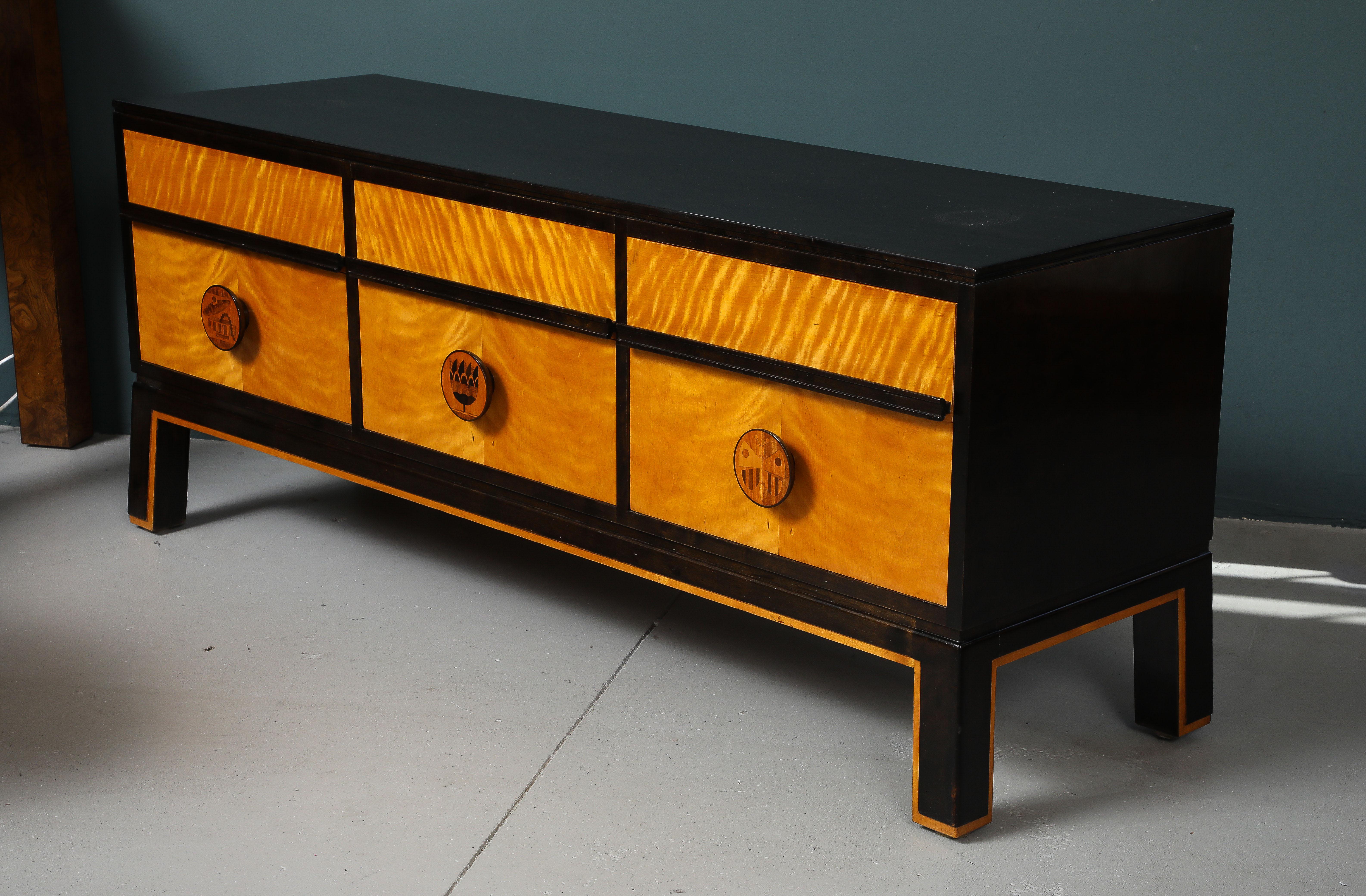 Otto Schulz Anrichte und Spiegel, ca. 1930-40 im Angebot 4