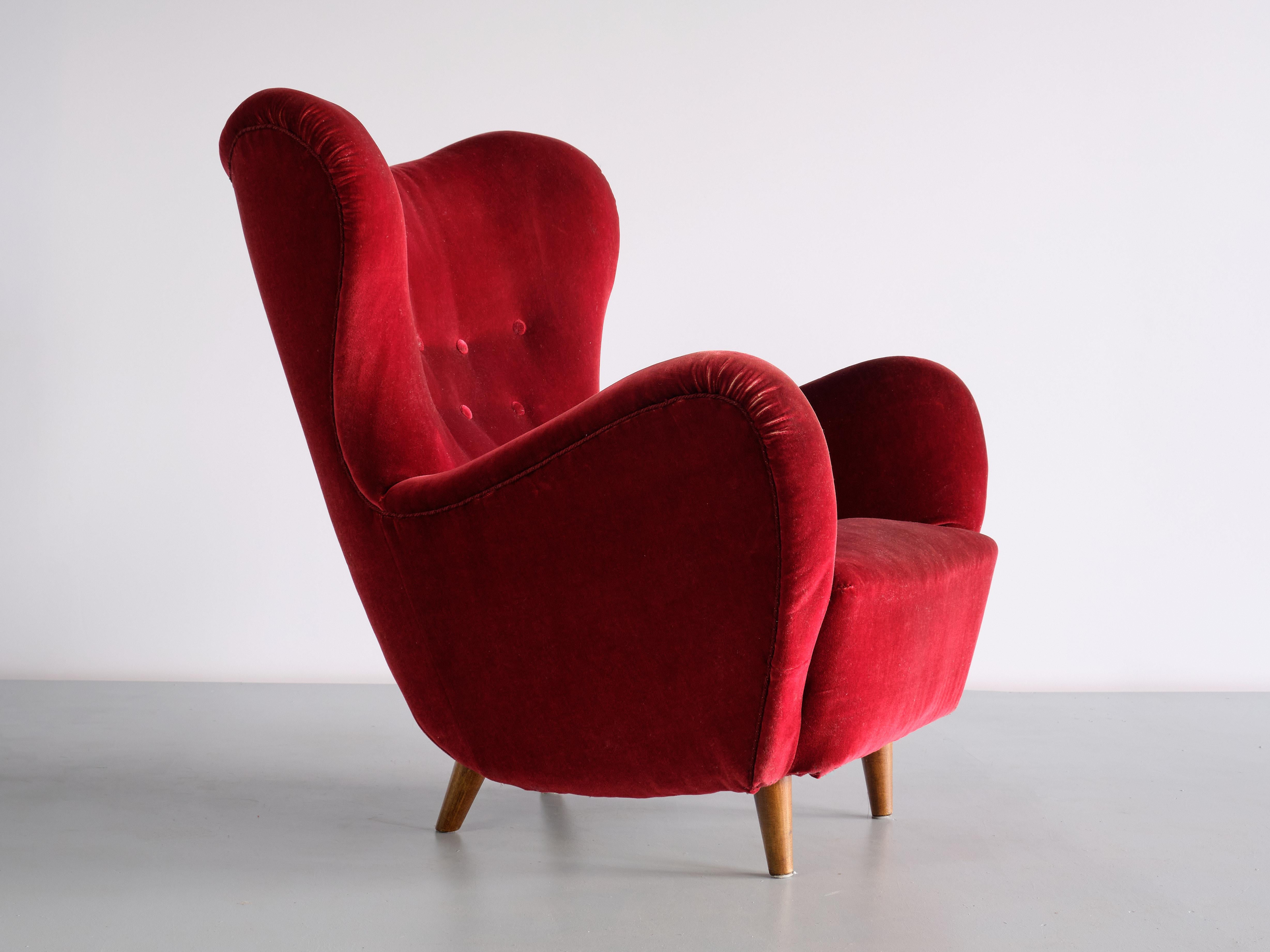 double wingback chair