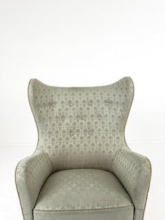 Otto Schulz Wingback Lounge Chair for Boet, Sweden, 1940s