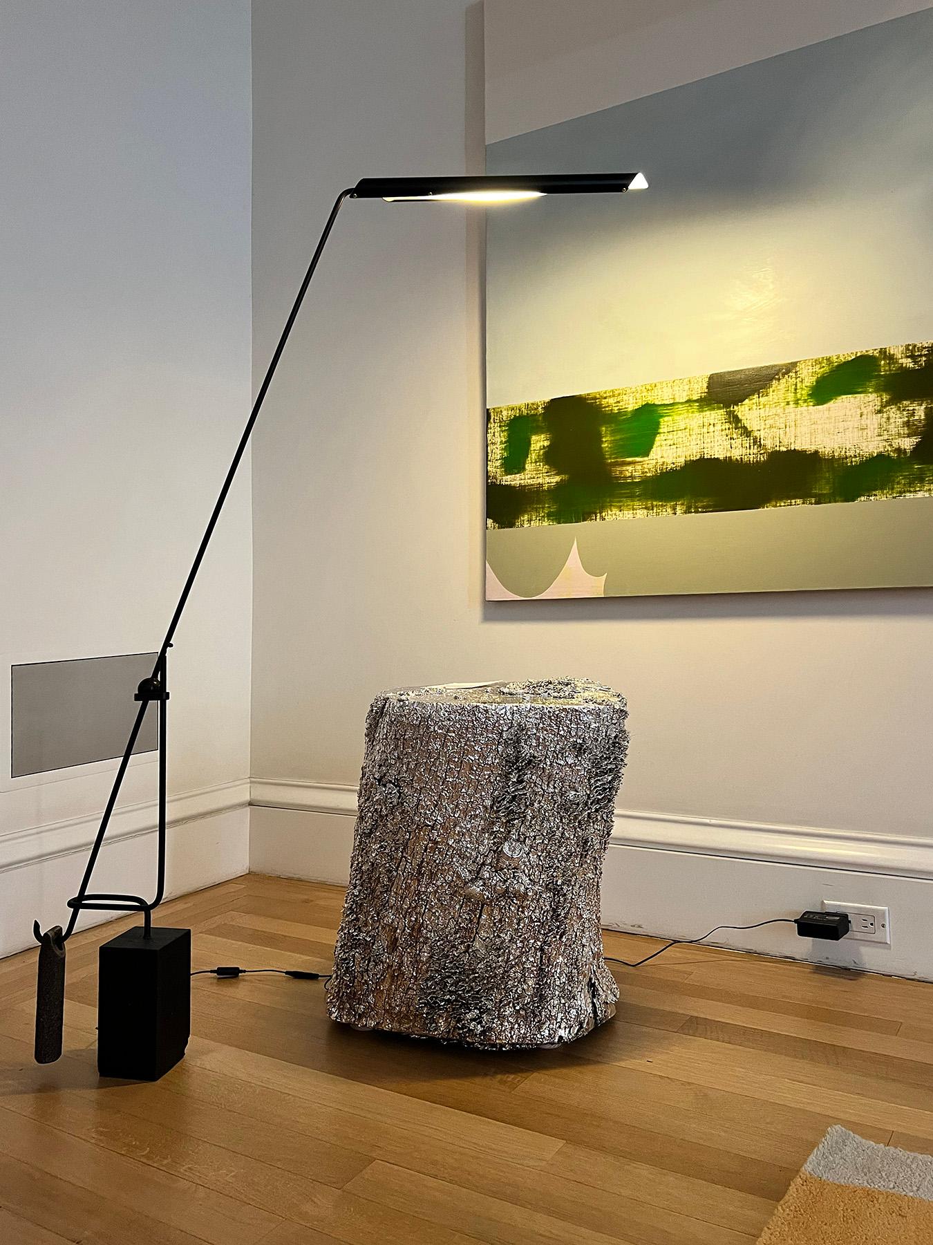 Mit dem präzisen Design, das David Weeks Studio auszeichnet, trotzt die kleine Grundfläche der freitragenden Otto Stehleuchte ihrer großen Wirkung.
Der Schirm enthält eine dimmbare LED-Quelle und ist um 300° drehbar, um das Licht in eine bestimmte