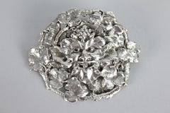 Otto Strandman Art Nouveau 1914 Bacchus Silver Brooch, Stockholm Sweden