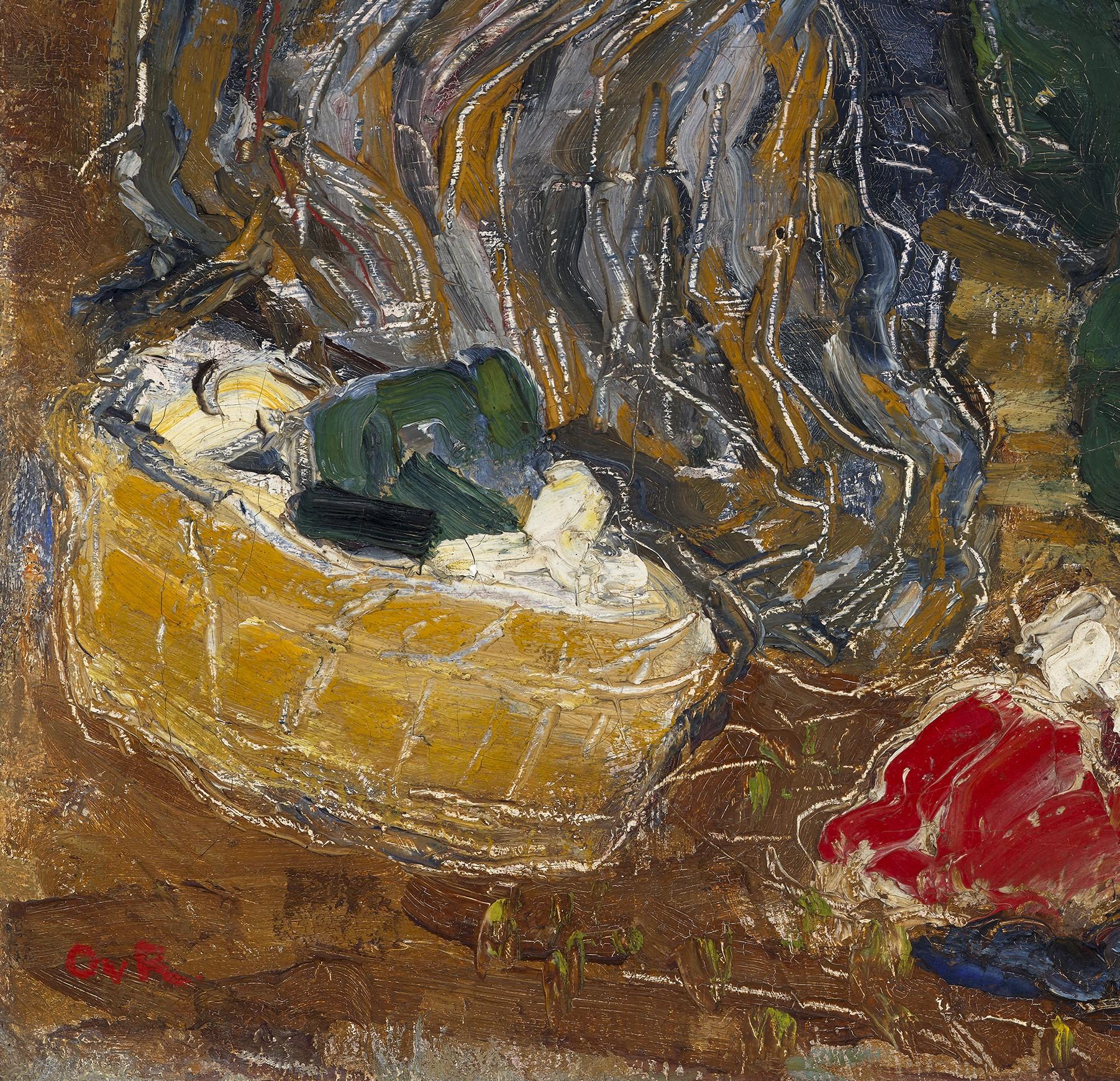 Lavandaie, vers 1905 - Impressionnisme Painting par Otto van Rees