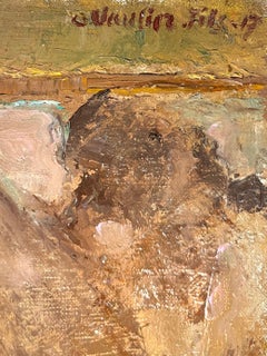 Fleurs dans un vase par Otto Vautier - Huile sur toile - 46x55,5 cm