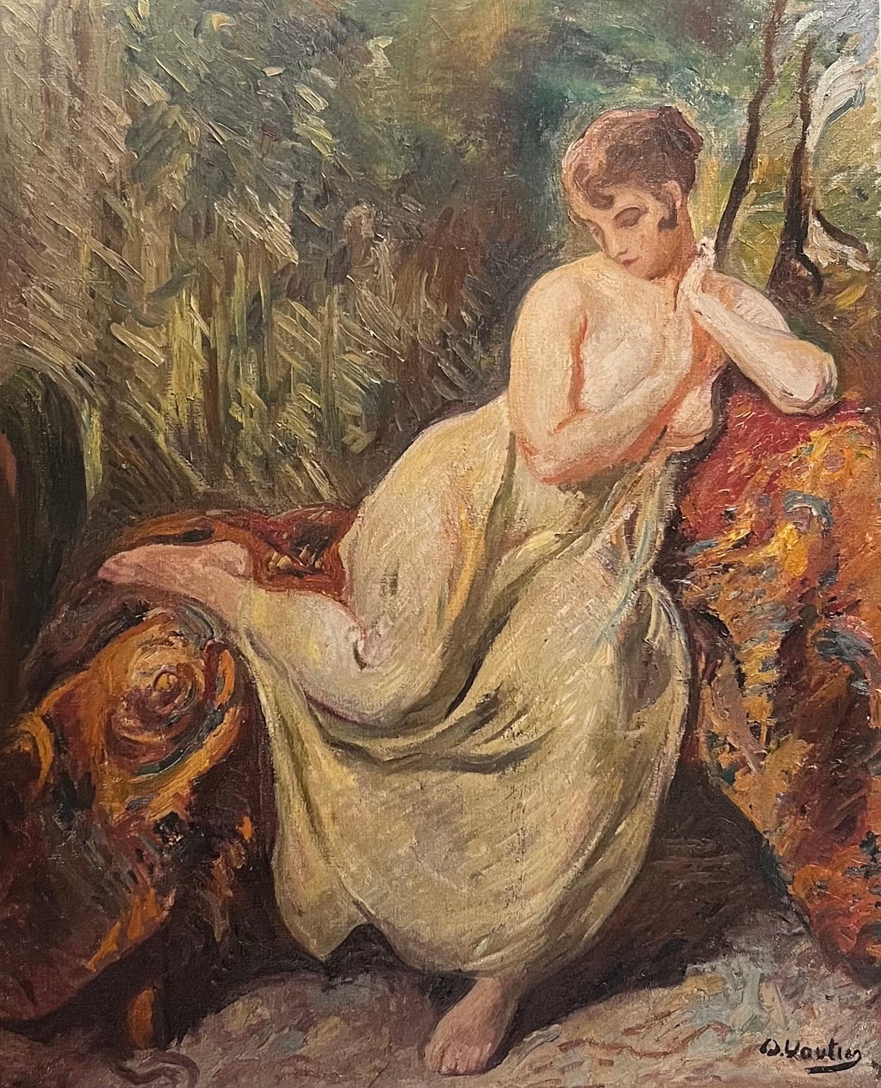 Otto Vautier is a renowned Swiss painter, born in 1863 in Düsseldorf. He was influenced by a family of artists and developed his style during his training in Munich and Paris. Vautier is known for his representations of the female figure and his