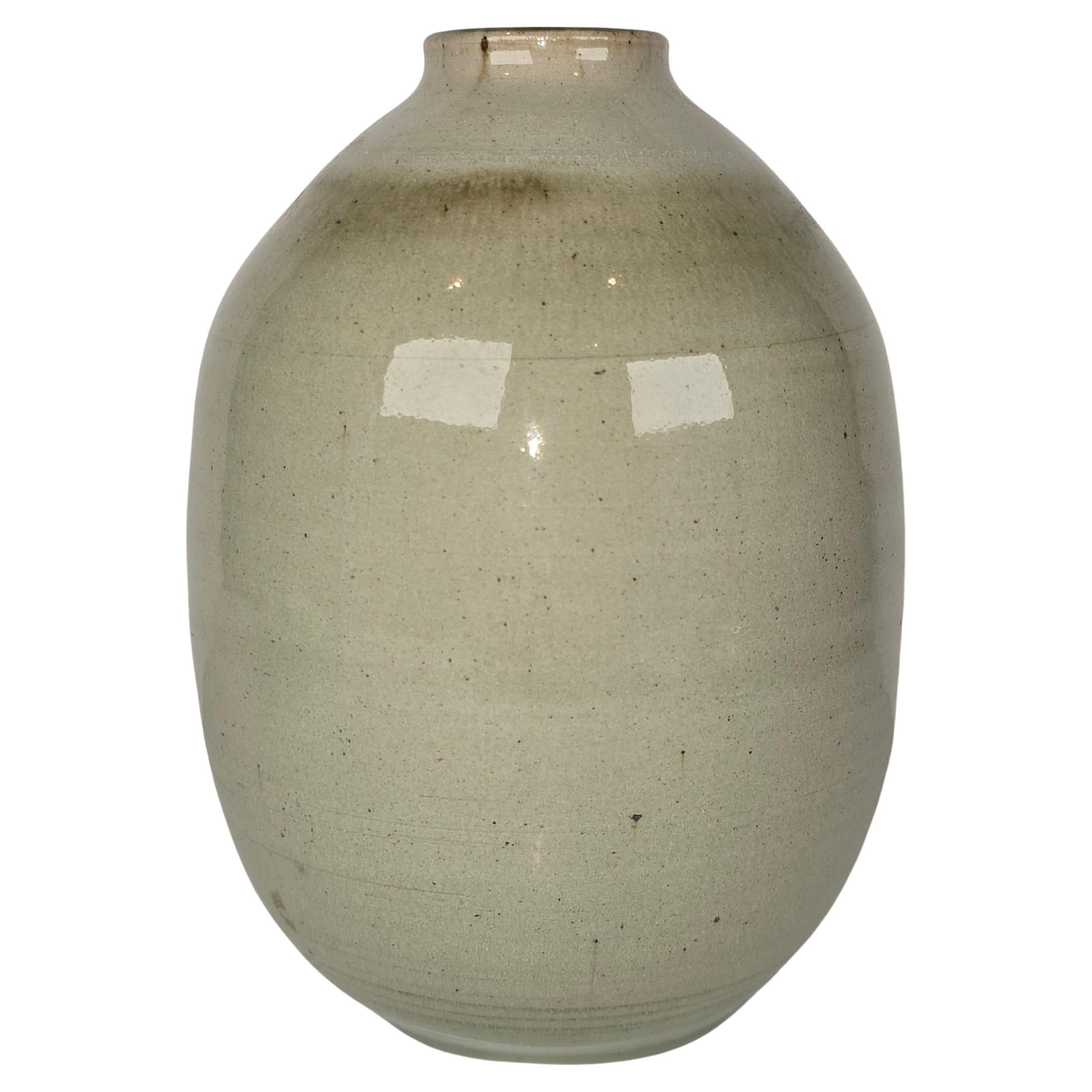 Otto + Vivika Heino Mid Century Modern Studio Pottery Celadon Glaze Vase