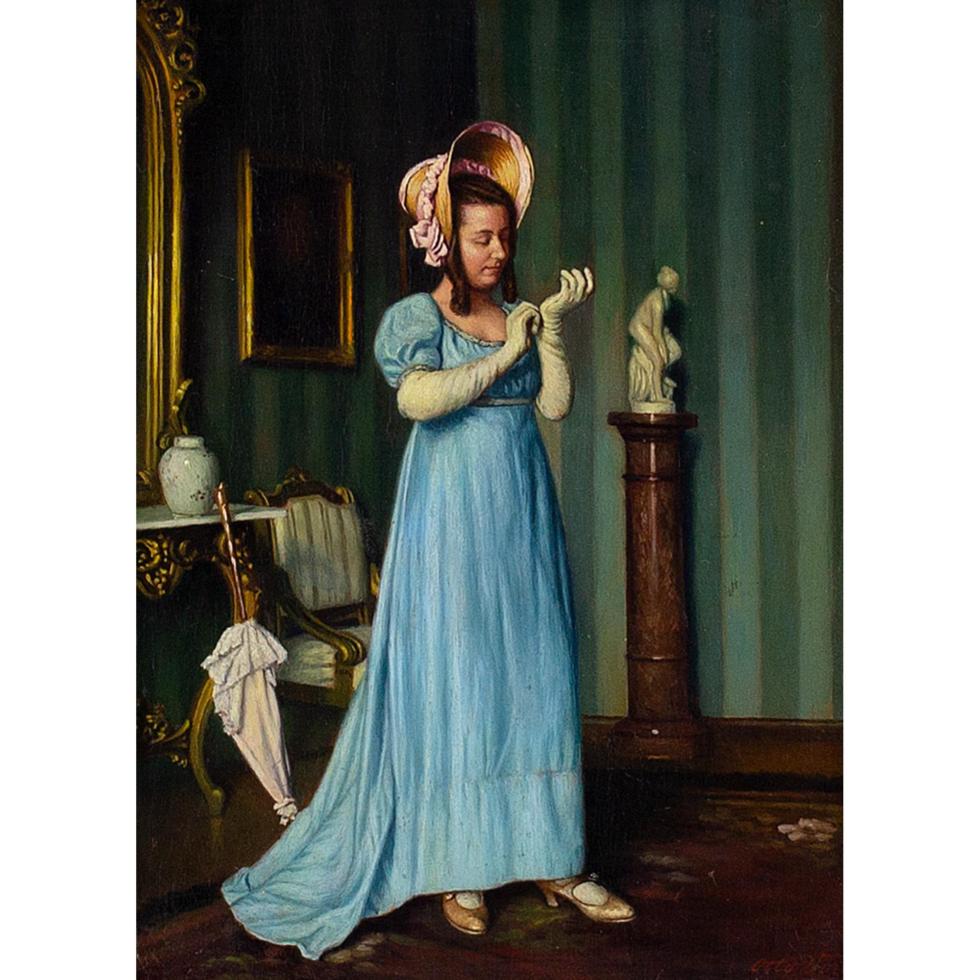 Otto Voigt, The Finishing Touches, peinture à l'huile 1