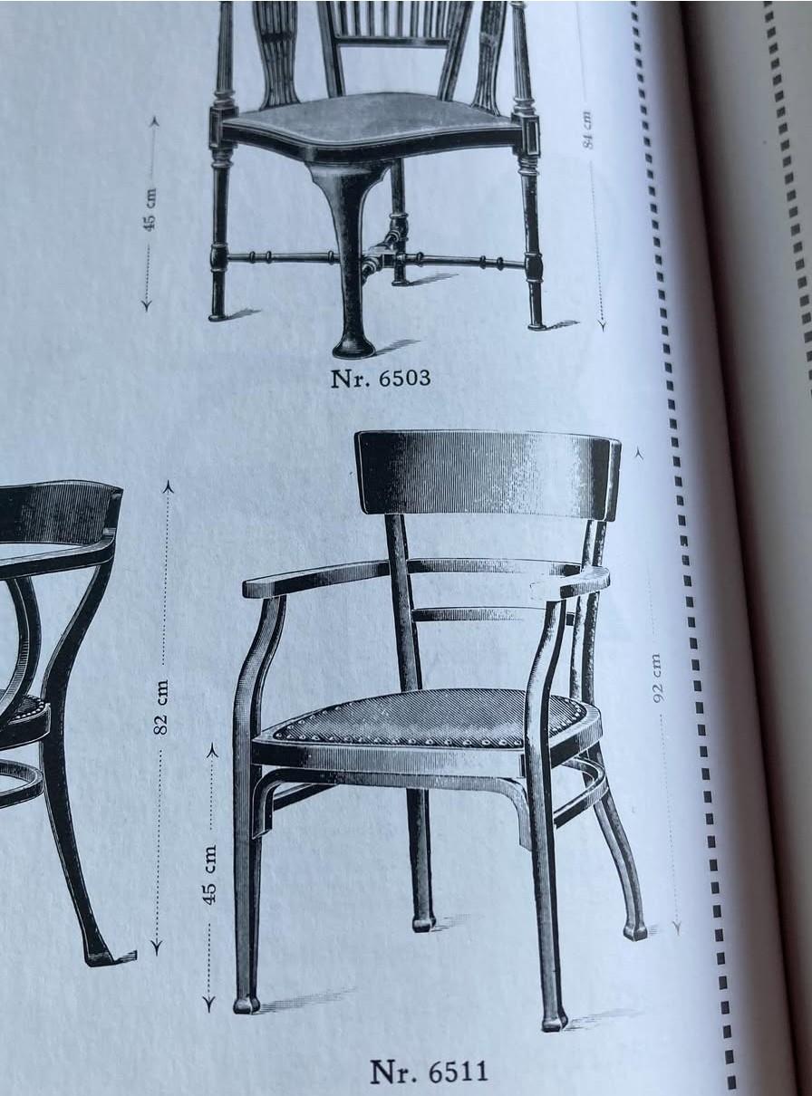 Otto Wagner Armchair 1900s For THONET No 6511 For Sale 6