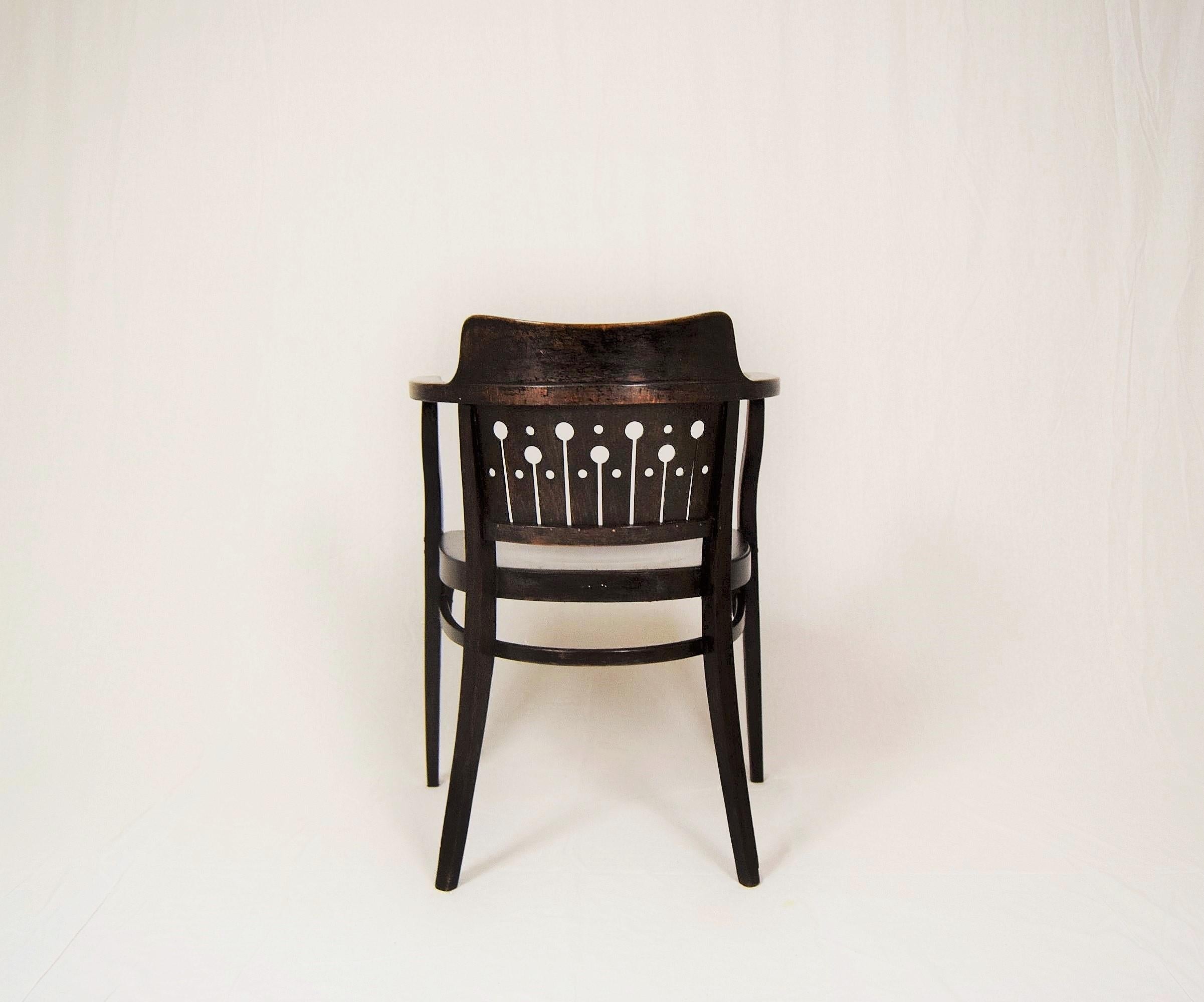 Hand-Crafted Otto Wagner Armchair by Thonet, Austria, circa 1905