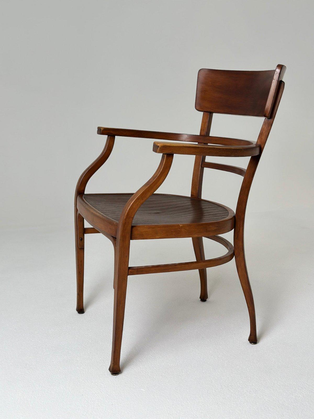 Art Nouveau Otto Wagner Armchair For THONET 1900s For Sale