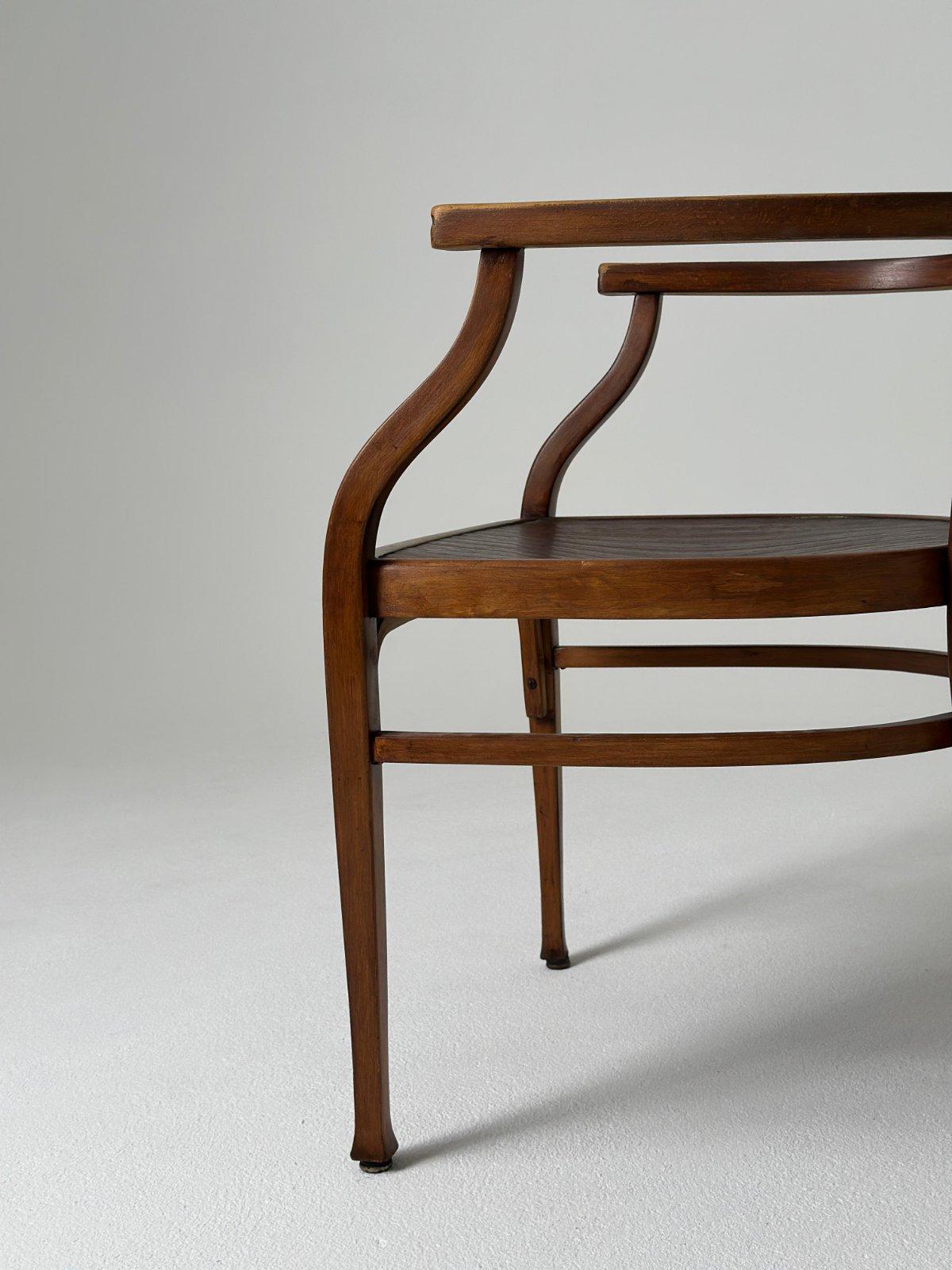 Otto Wagner Armchair For THONET 1900s For Sale 1
