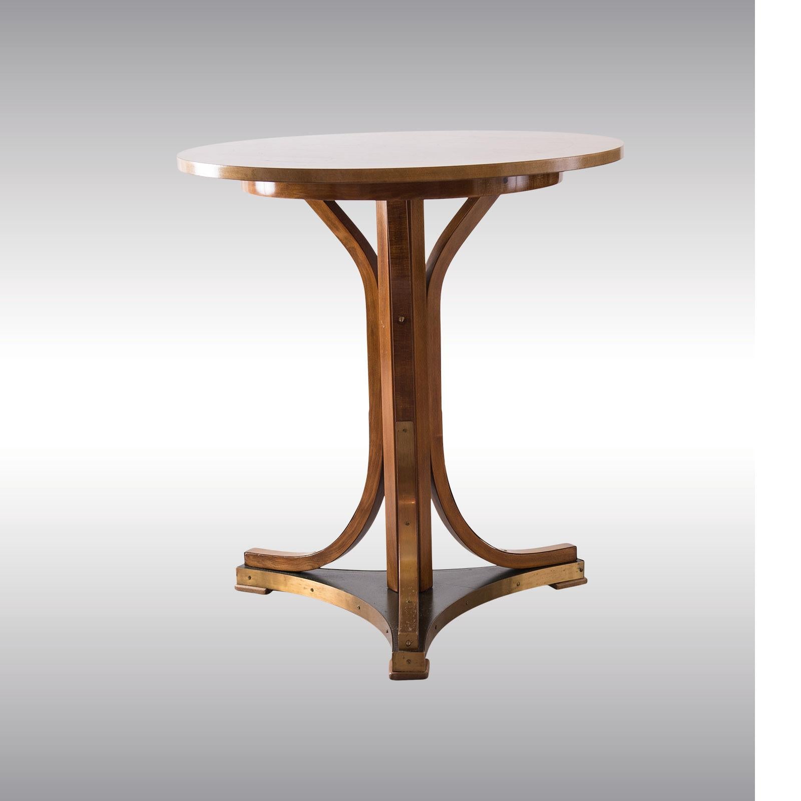 Hand-Crafted Otto Wagner Attributed, Thonet Jugendstil Coffee Table with Label For Sale