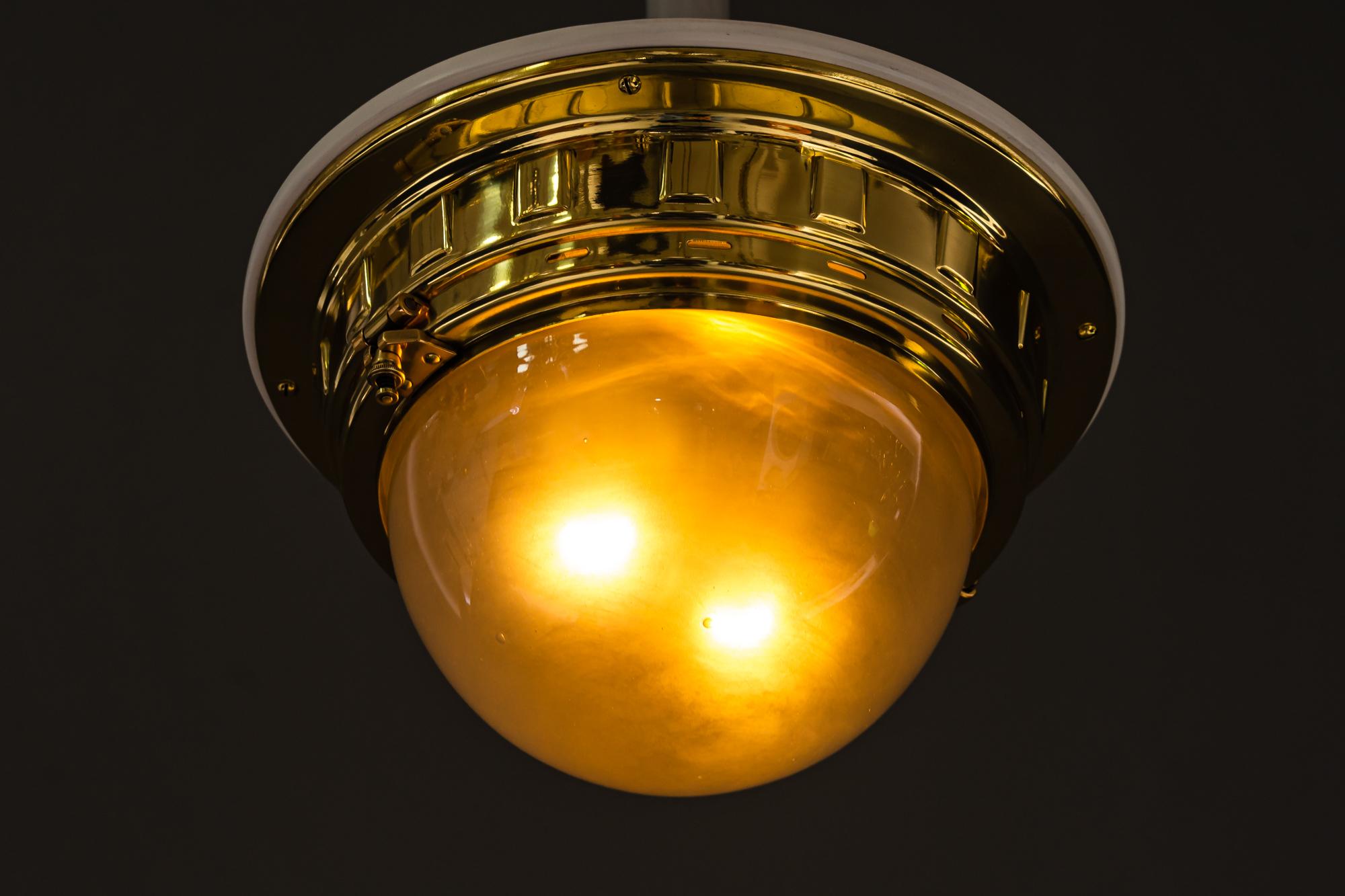 Otto Wagner Ceiling Lights for the Vienna Metropolitan Railways, Around 1900 For Sale 3
