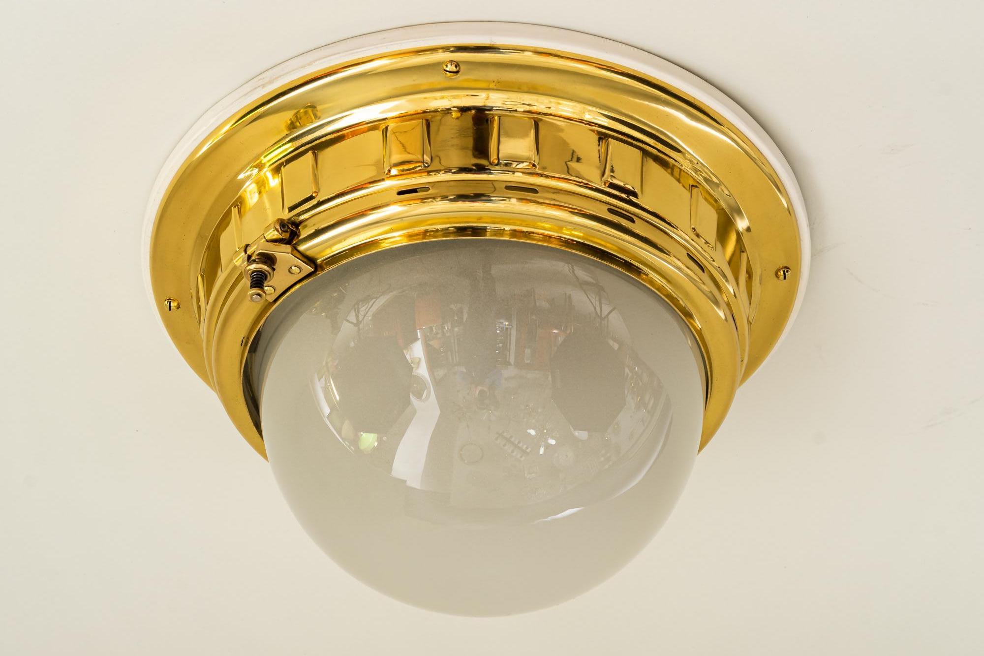 Otto Wagner Ceiling Lights for the Vienna Metropolitan Railways, Around 1900 For Sale 3