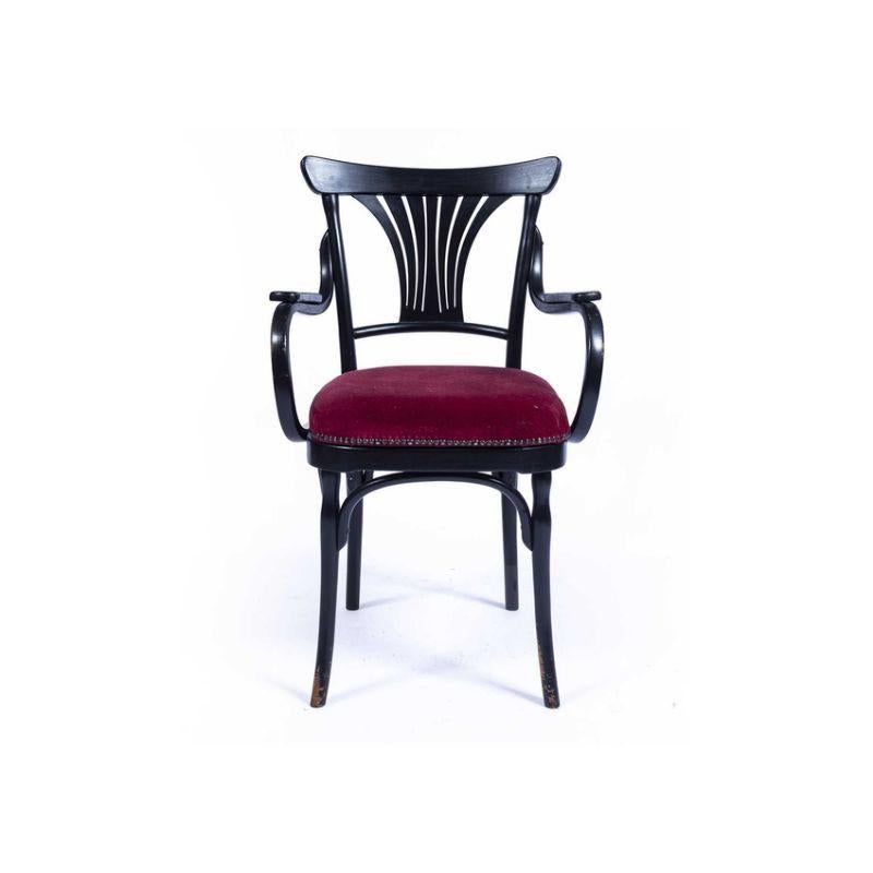 Otto Wagner for Jacob and Josef Kohn Secessionist Movement Stained Bentwood Chair, with Pierced Vase Splat & Branded Stamp to Chair Underside Made in Vienna Austria

Jacob & Josef Kohn, also known as J. & J. Kohn, was an Austrian furniture maker and