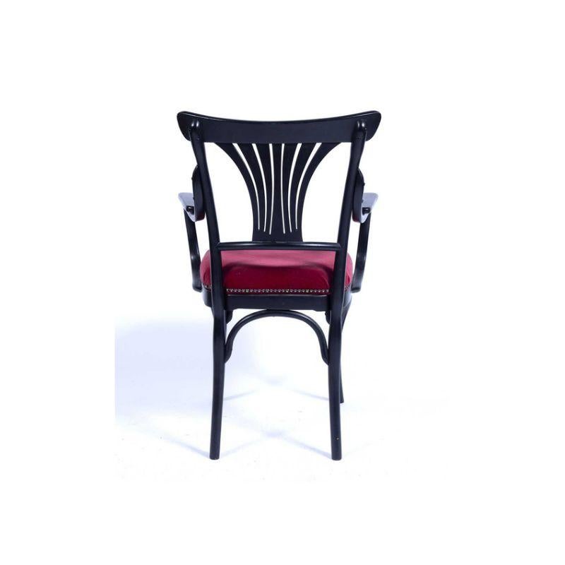 Aesthetic Movement Otto Wagner for Jacob & Josef Kohn Secessionist Movement Stained Bentwood Chair For Sale