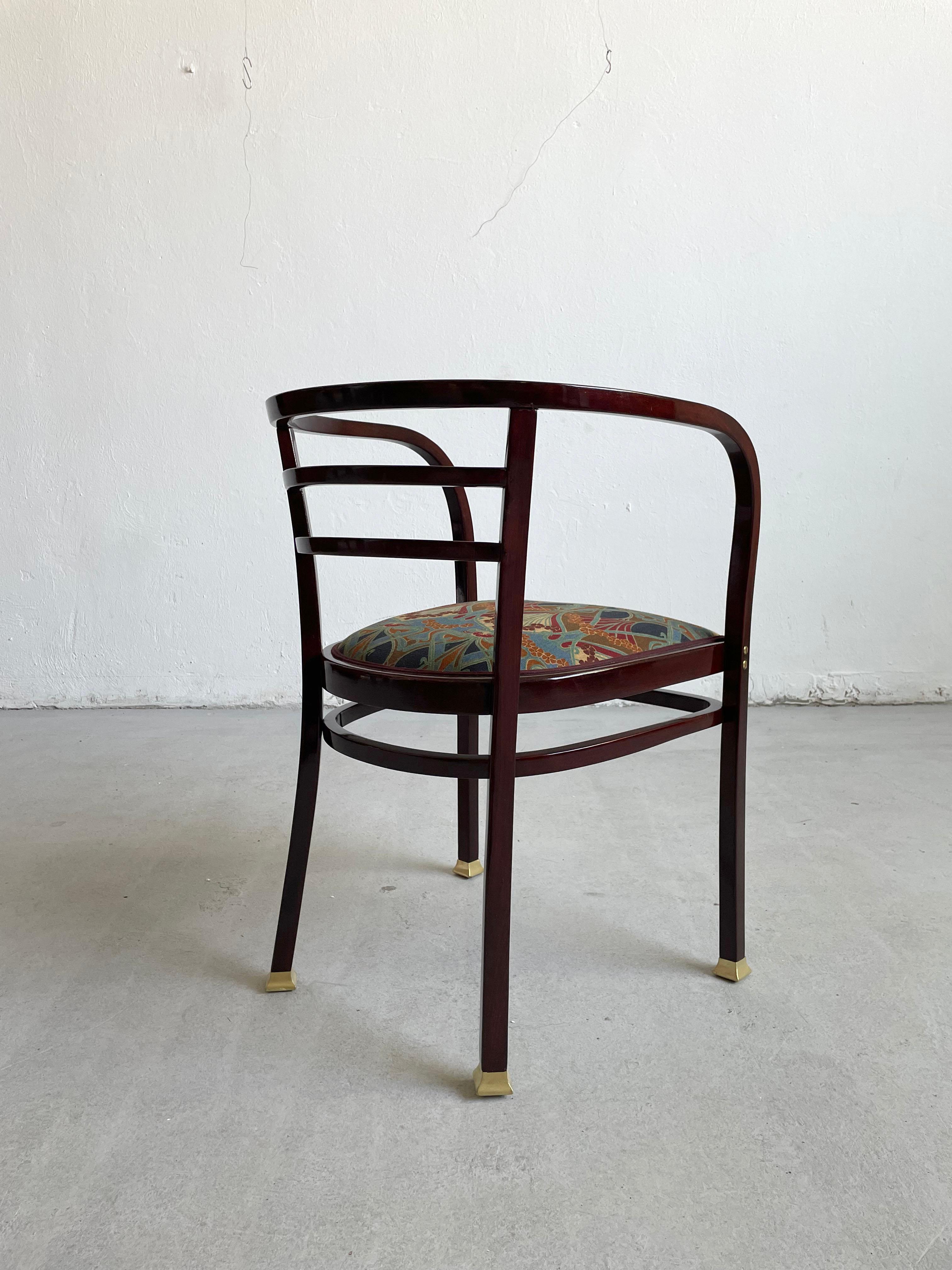 Art Nouveau Otto Wagner, Fully Restored Armchair, 1902, Beechwood, for Thonet, Vienna For Sale