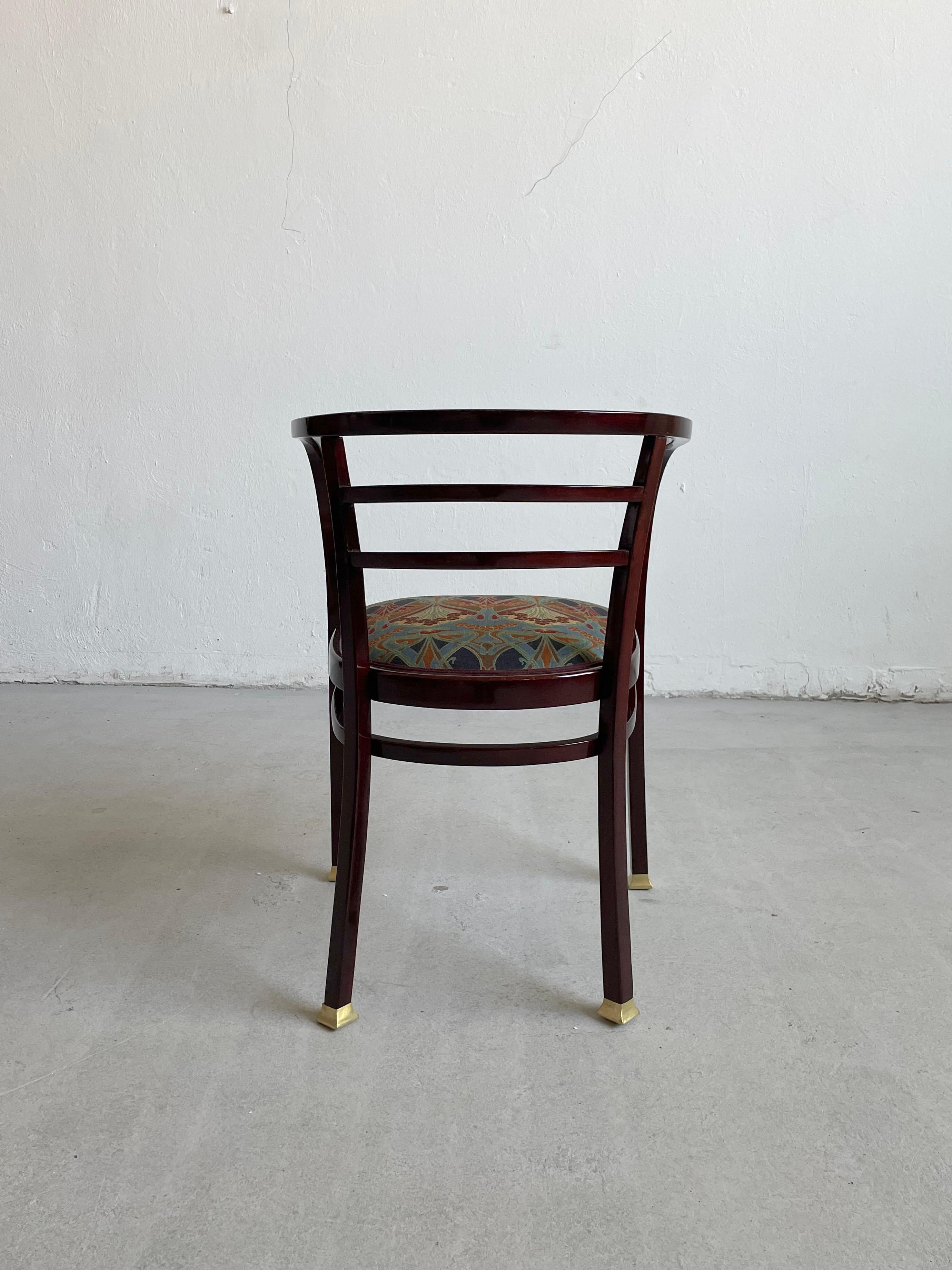 Otto Wagner, fauteuil entièrement restauré, 1902. Bois de hêtre. Pour Thonet, Vienne. Excellent état - En vente à Zagreb, HR