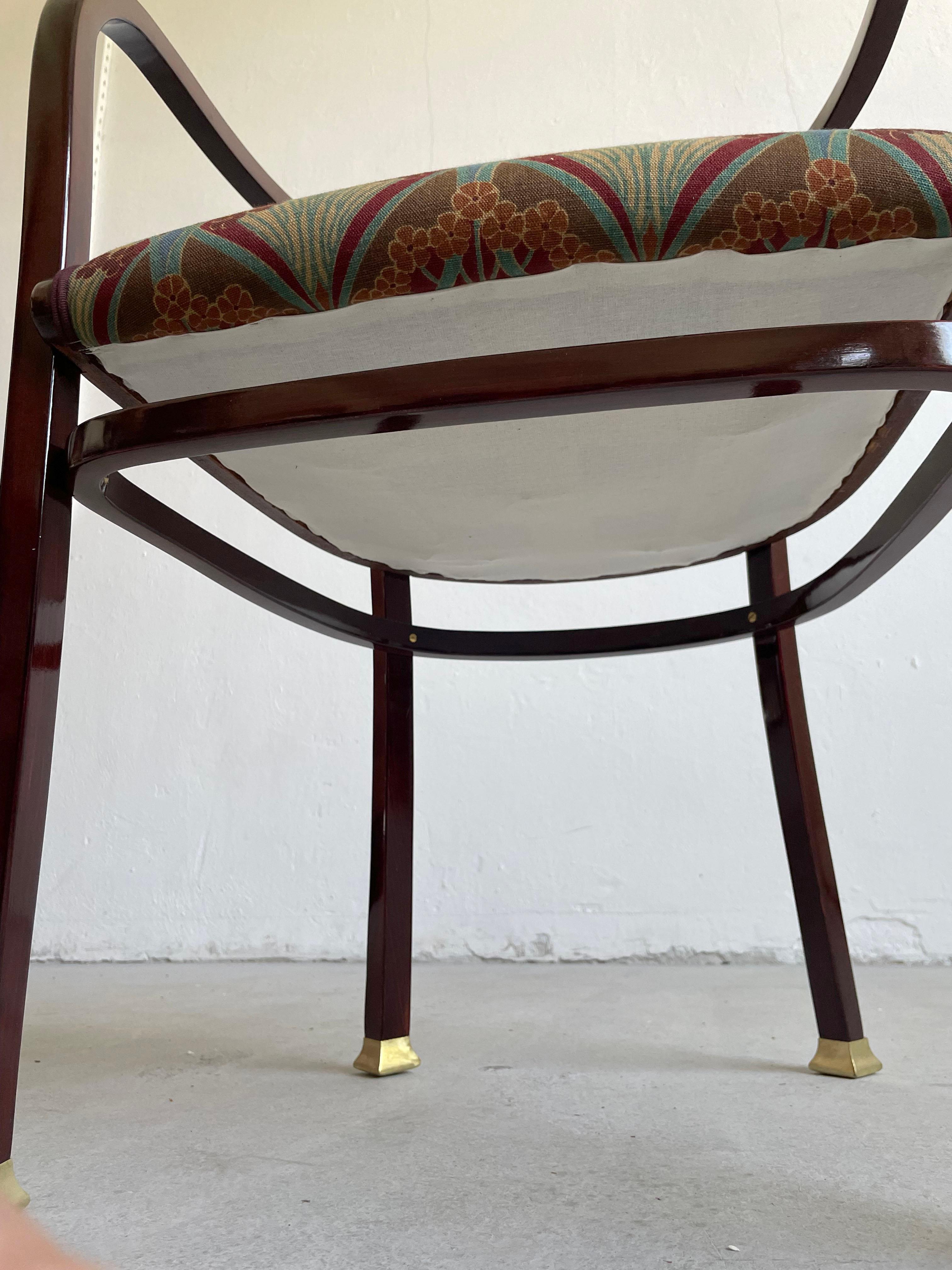 Otto Wagner, fauteuil entièrement restauré, 1902. Bois de hêtre. Pour Thonet, Vienne. en vente 2